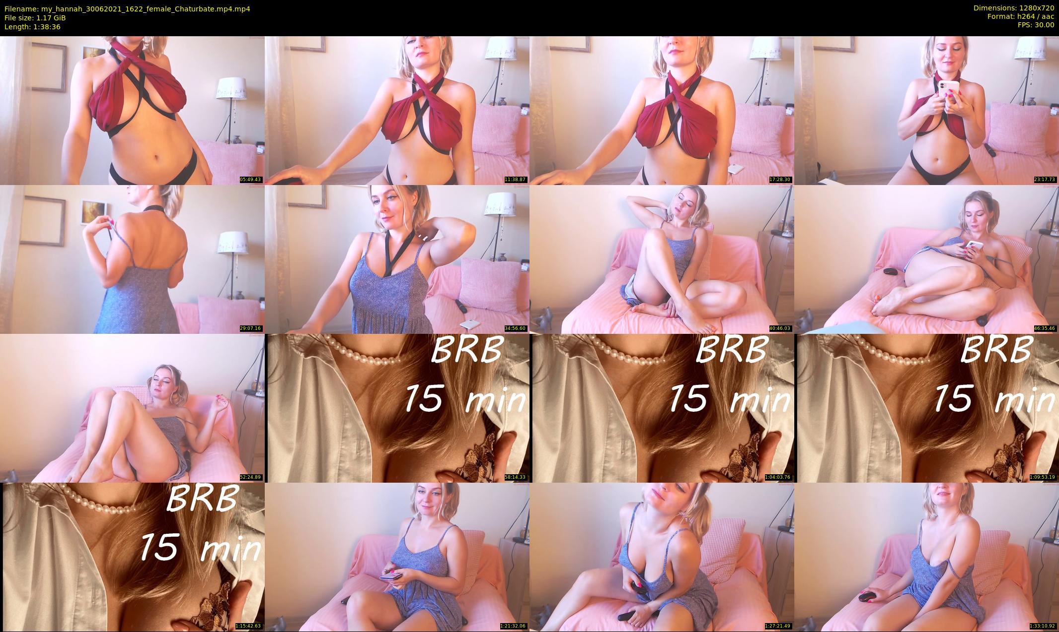 my_hannah — 99 minute Chaturbate female cam show recording, 720p, Jun 30, 2021