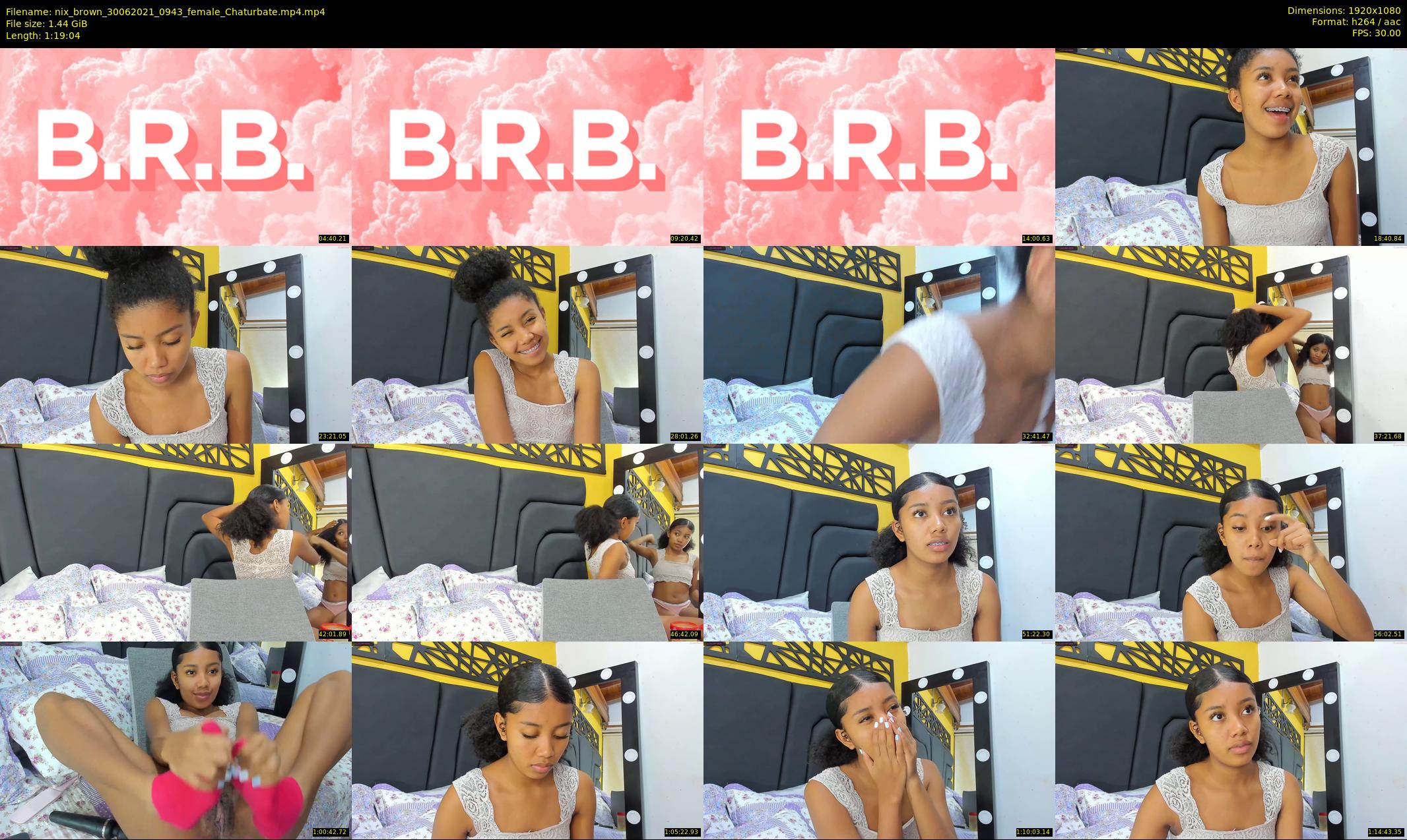 nix_brown — 80 minute Chaturbate female cam show recording, 1080p, Jun 30, 2021