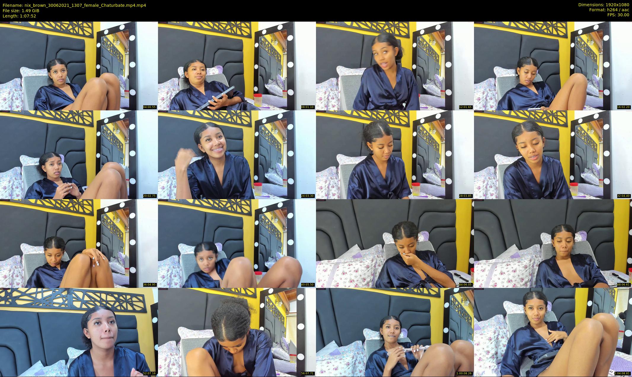 nix_brown — 68 minute Chaturbate female cam show recording, 1080p, Jun 30, 2021