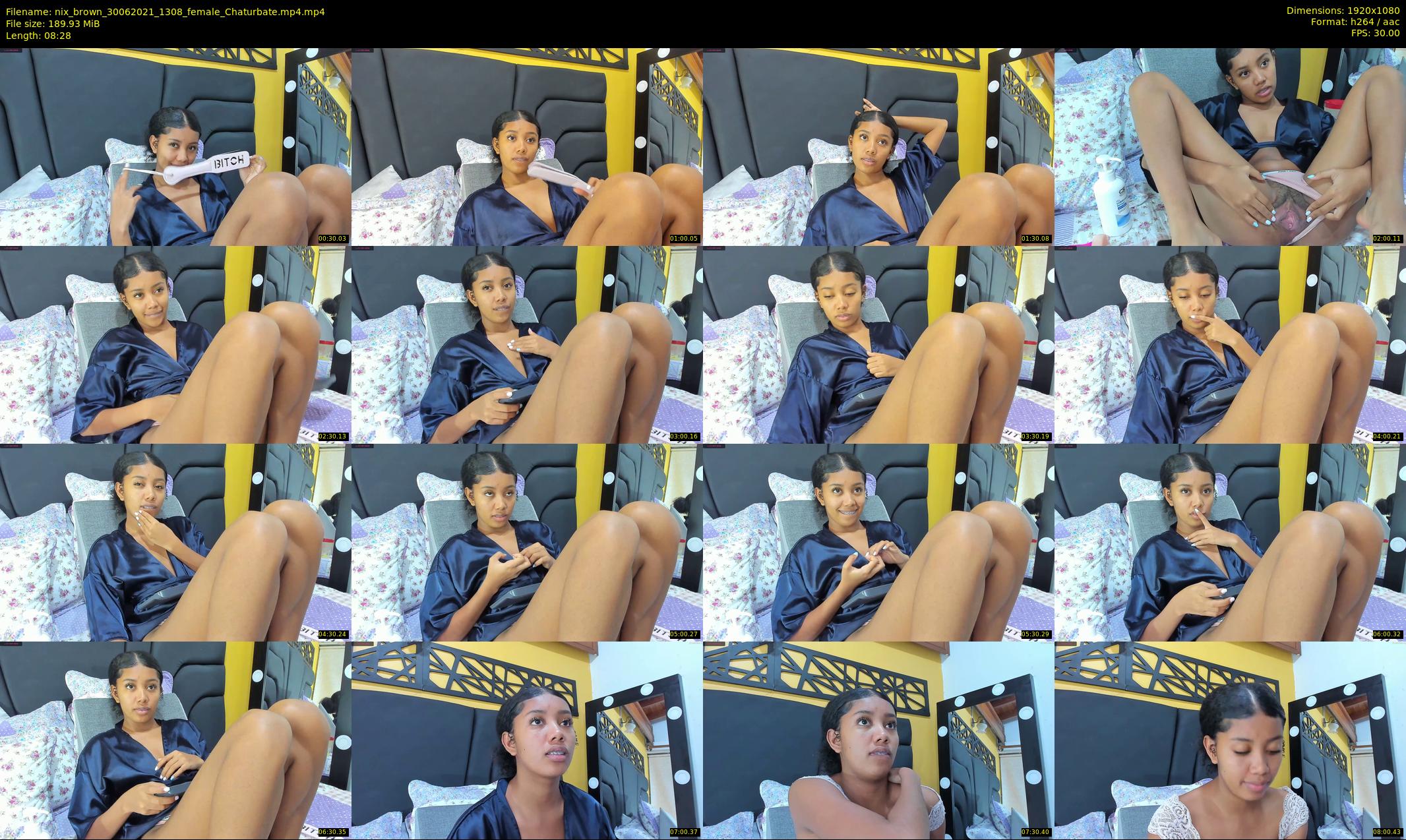 nix_brown — 9 minute Chaturbate female cam show recording, 1080p, Jun 30, 2021