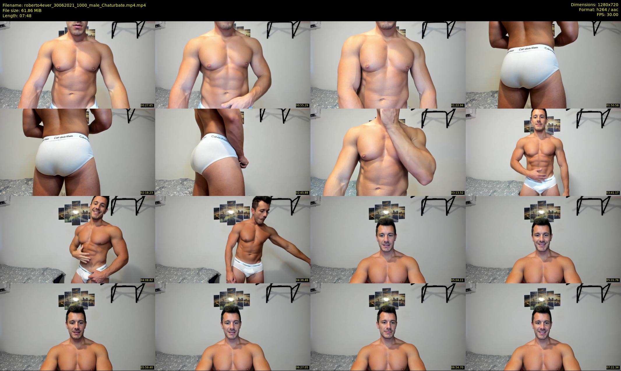 roberto4ever — 8 minute Chaturbate male cam show recording, 720p, Jun 30, 2021