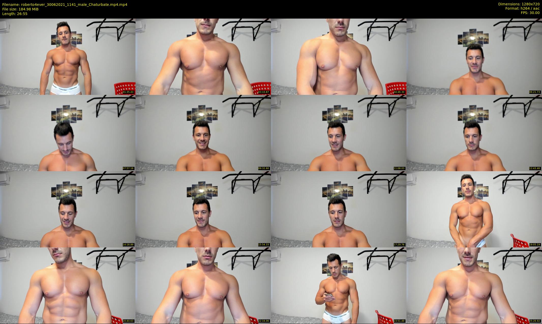 roberto4ever — 27 minute Chaturbate male cam show recording, 720p, Jun 30, 2021