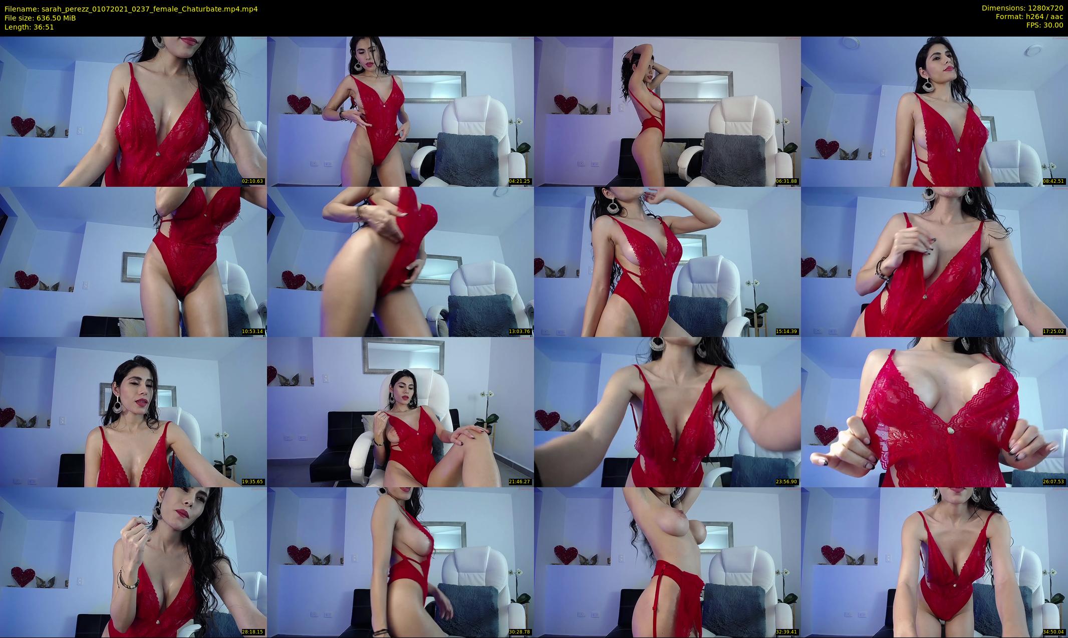 sarah_perezz — 37 minute Chaturbate female cam show recording, 720p, Jul 1, 2021