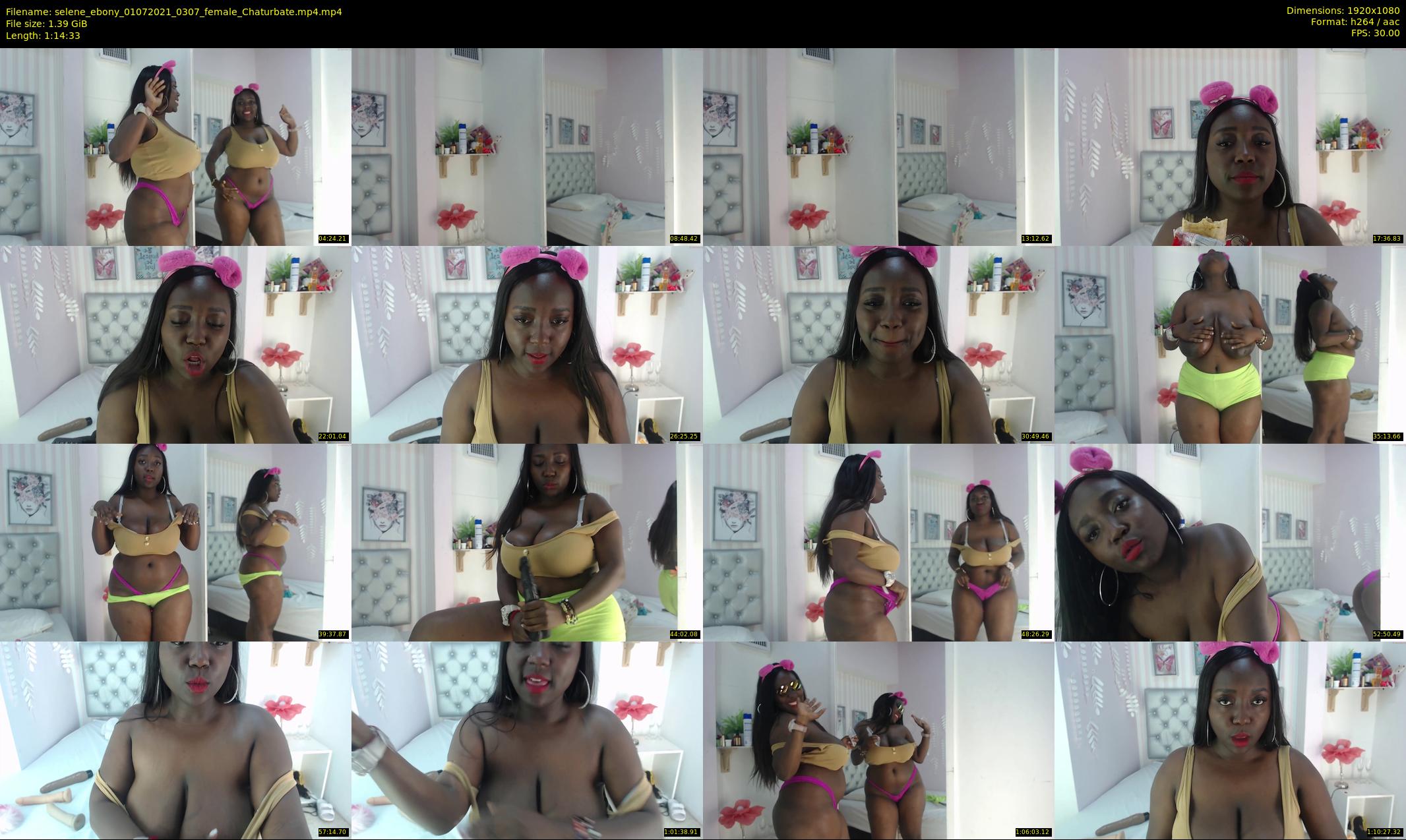 selene_ebony — 75 minute Chaturbate female cam show recording, 1080p, Jul 1, 2021