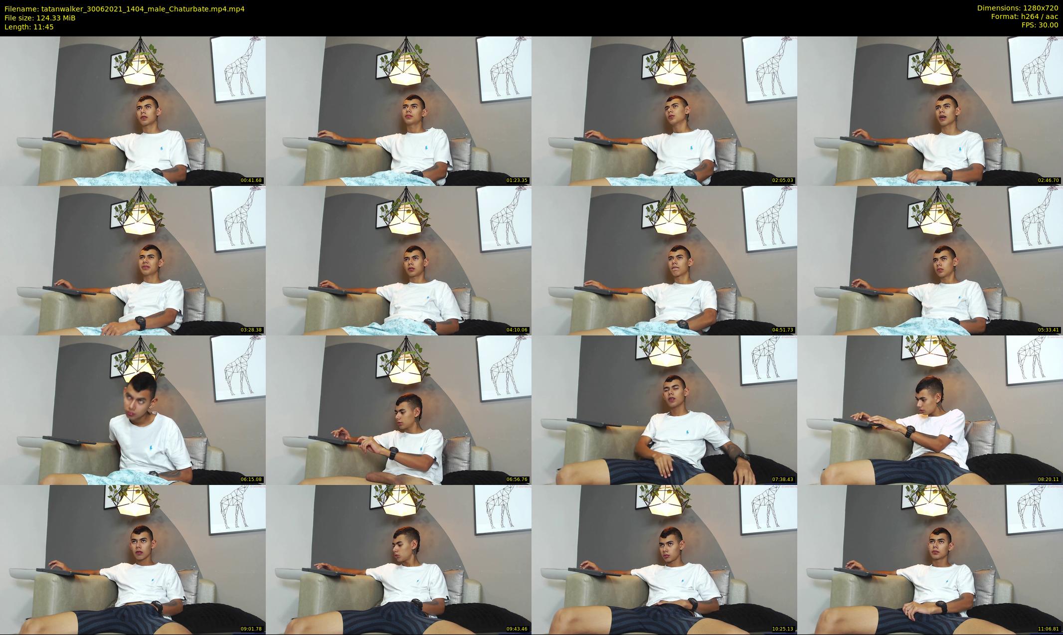 tatanwalker — 12 minute Chaturbate male cam show recording, 720p, Jun 30, 2021