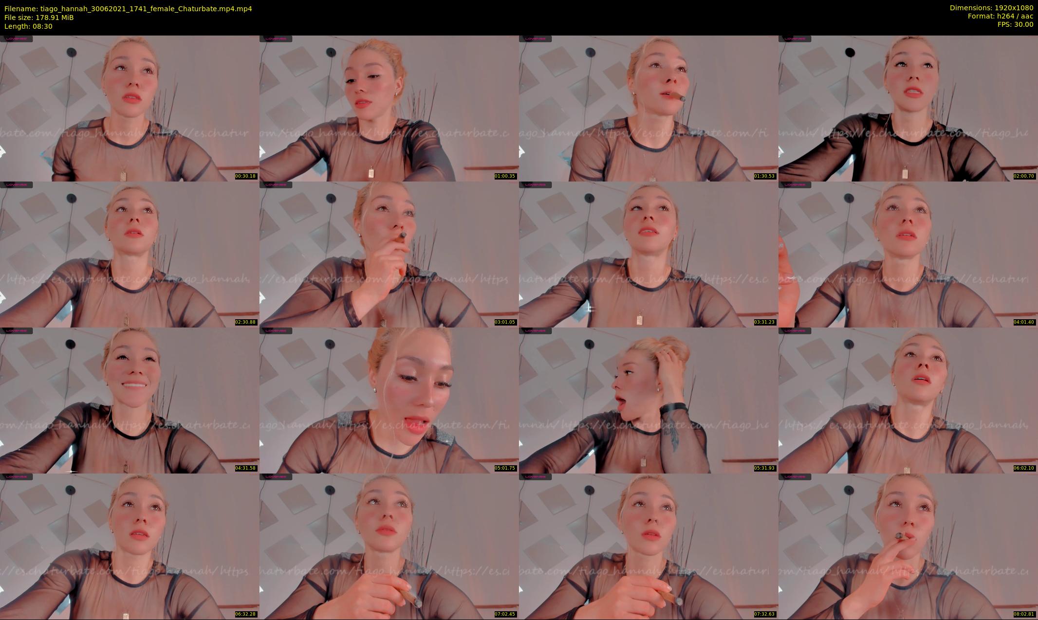 tiago_hannah — 9 minute Chaturbate couple cam show recording, 1080p, Jun 30, 2021