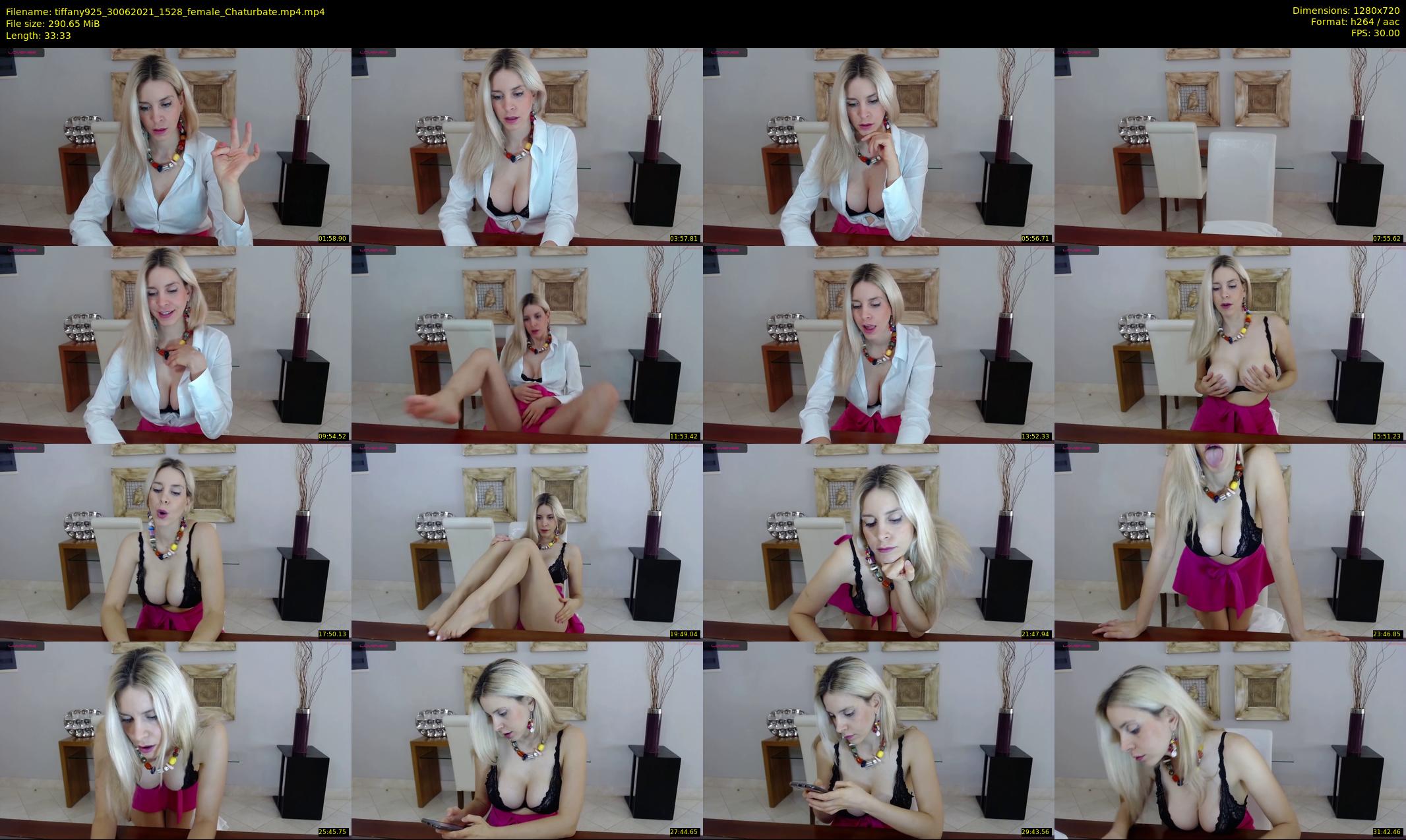 tiffany925 — 34 minute Chaturbate female cam show recording, 720p, Jun 30, 2021