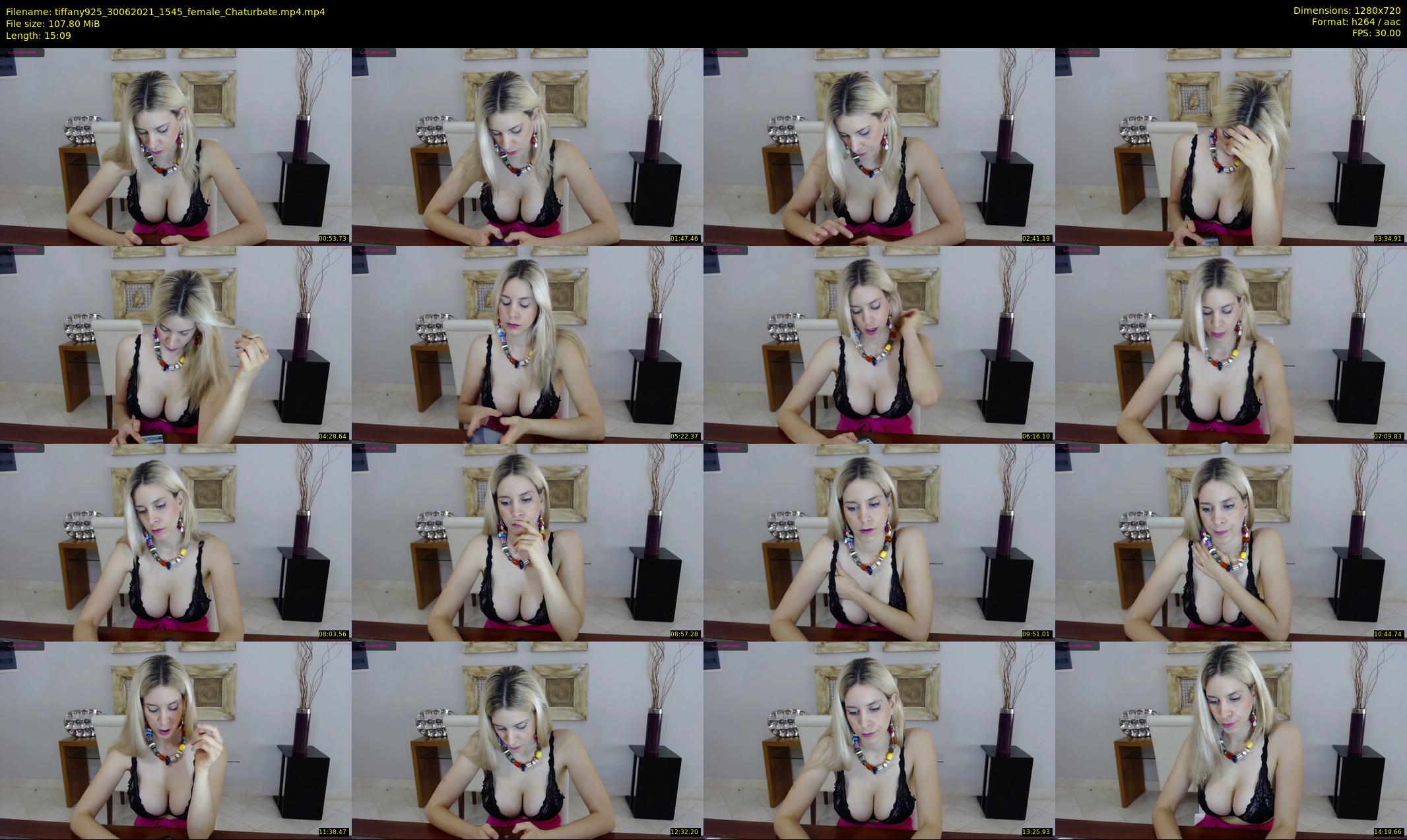 tiffany925 — 16 minute Chaturbate female cam show recording, 720p, Jun 30, 2021