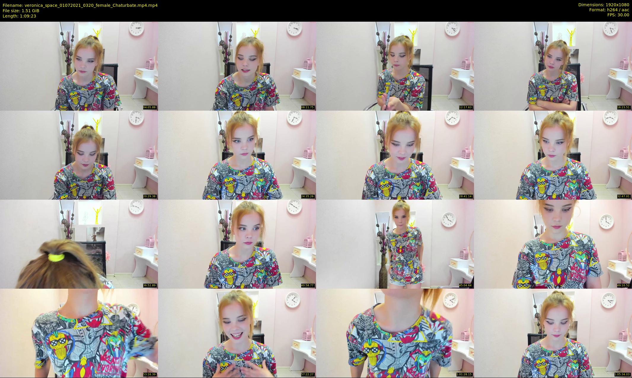 veronica_space — 70 minute Chaturbate female cam show recording, 1080p, Jul 1, 2021