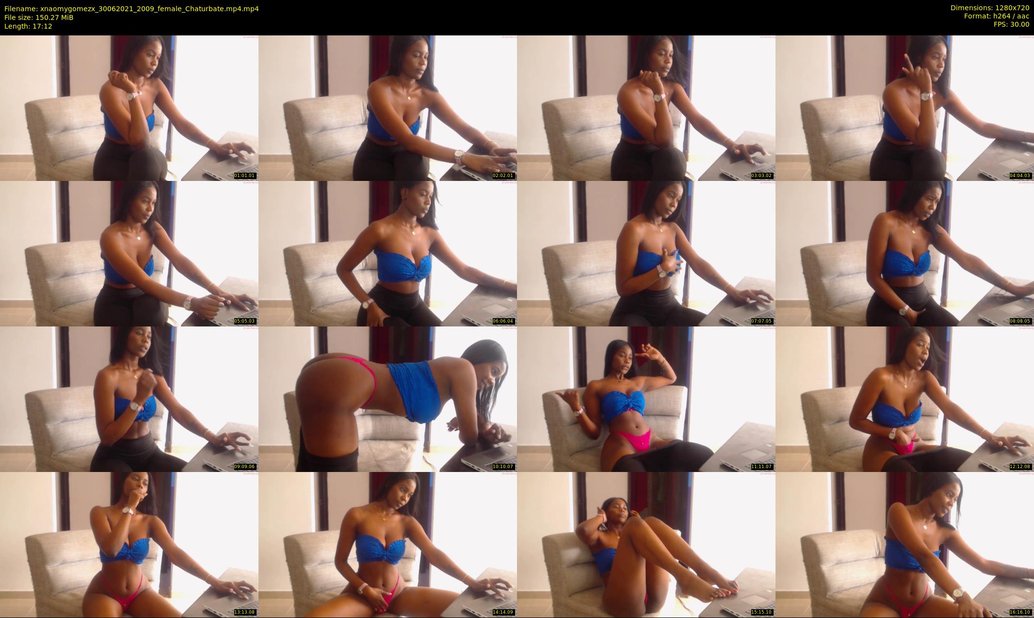xnaomygomezx — 18 minute Chaturbate female cam show recording, 720p, Jun 30, 2021