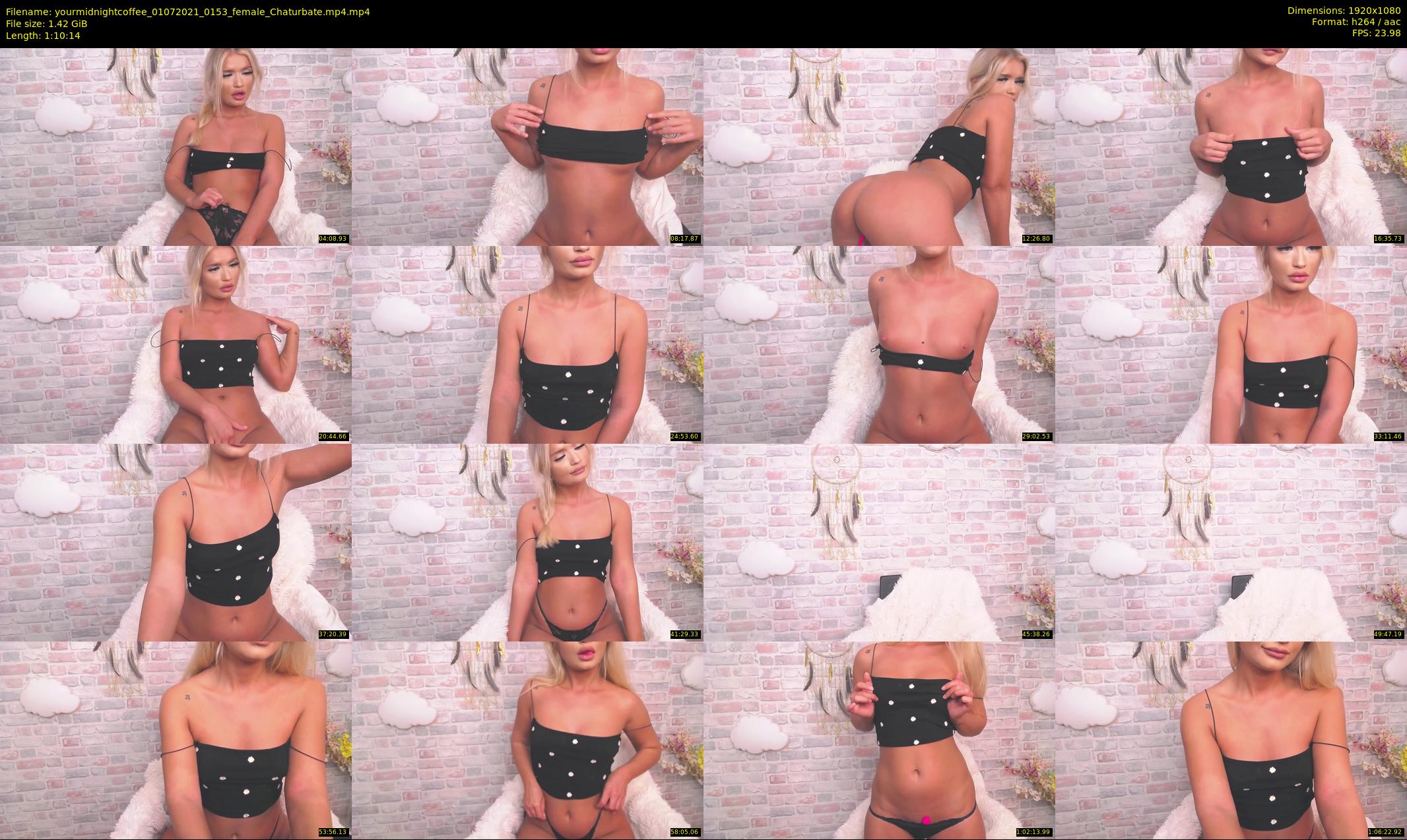 yourmidnightcoffee — 71 minute Chaturbate female cam show recording, 1080p, Jul 1, 2021