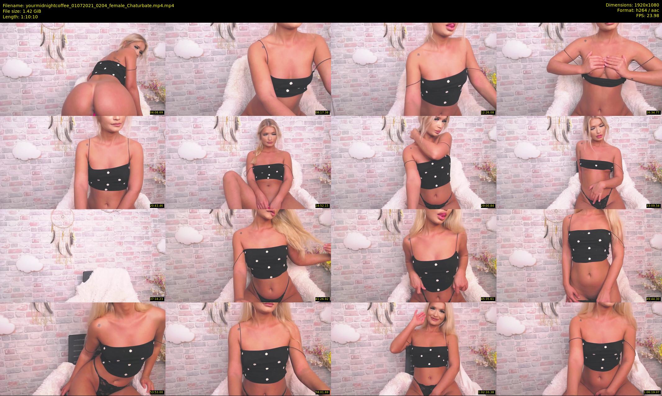 yourmidnightcoffee — 71 minute Chaturbate female cam show recording, 1080p, Jul 1, 2021