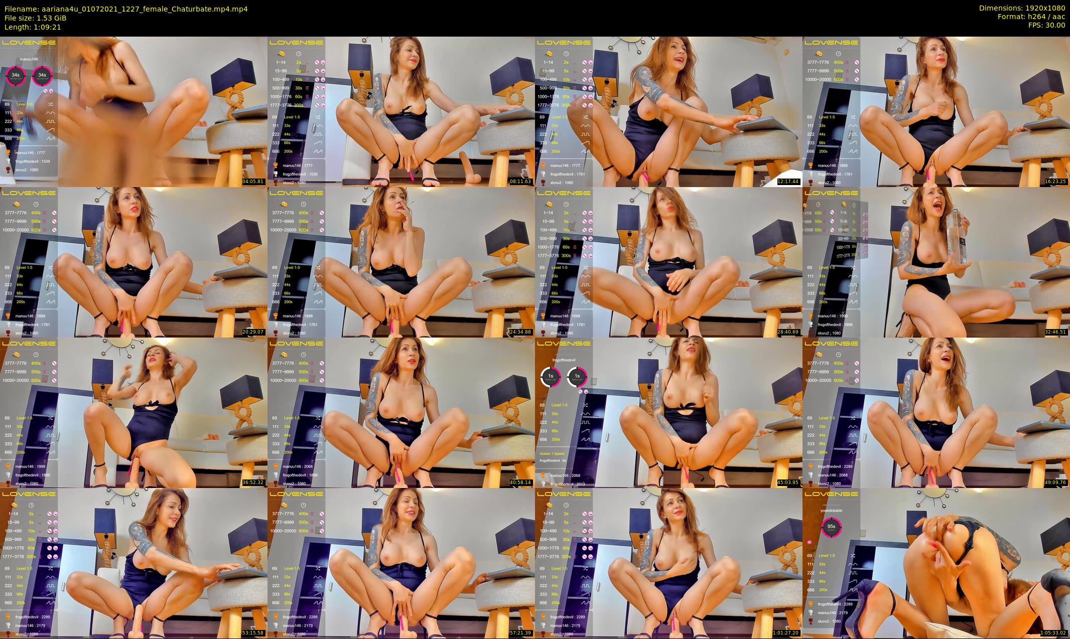 aariana4u — 70 minute Chaturbate female cam show recording, 1080p, Jul 1, 2021