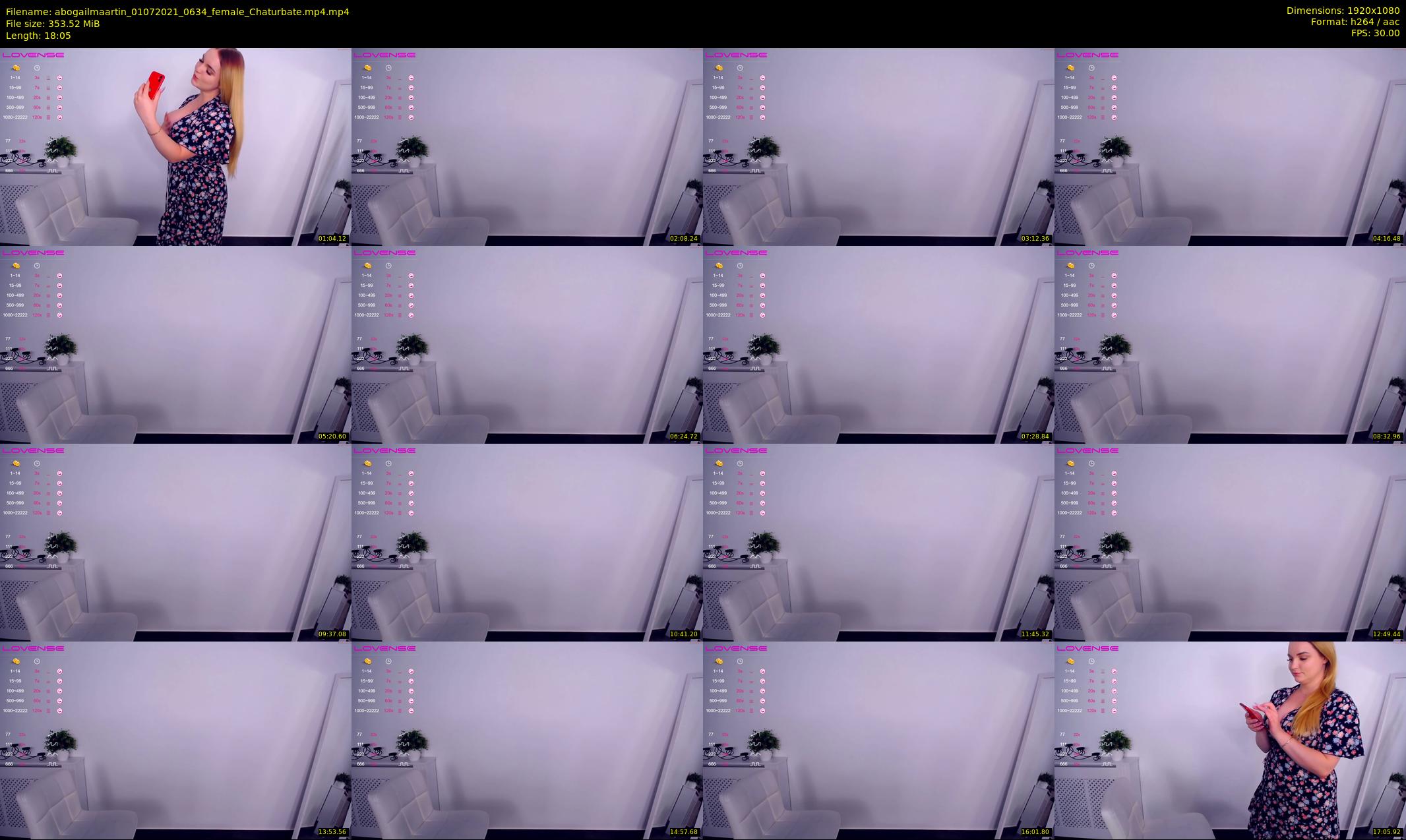 abogailmaartin — 19 minute Chaturbate female cam show recording, 1080p, Jul 1, 2021