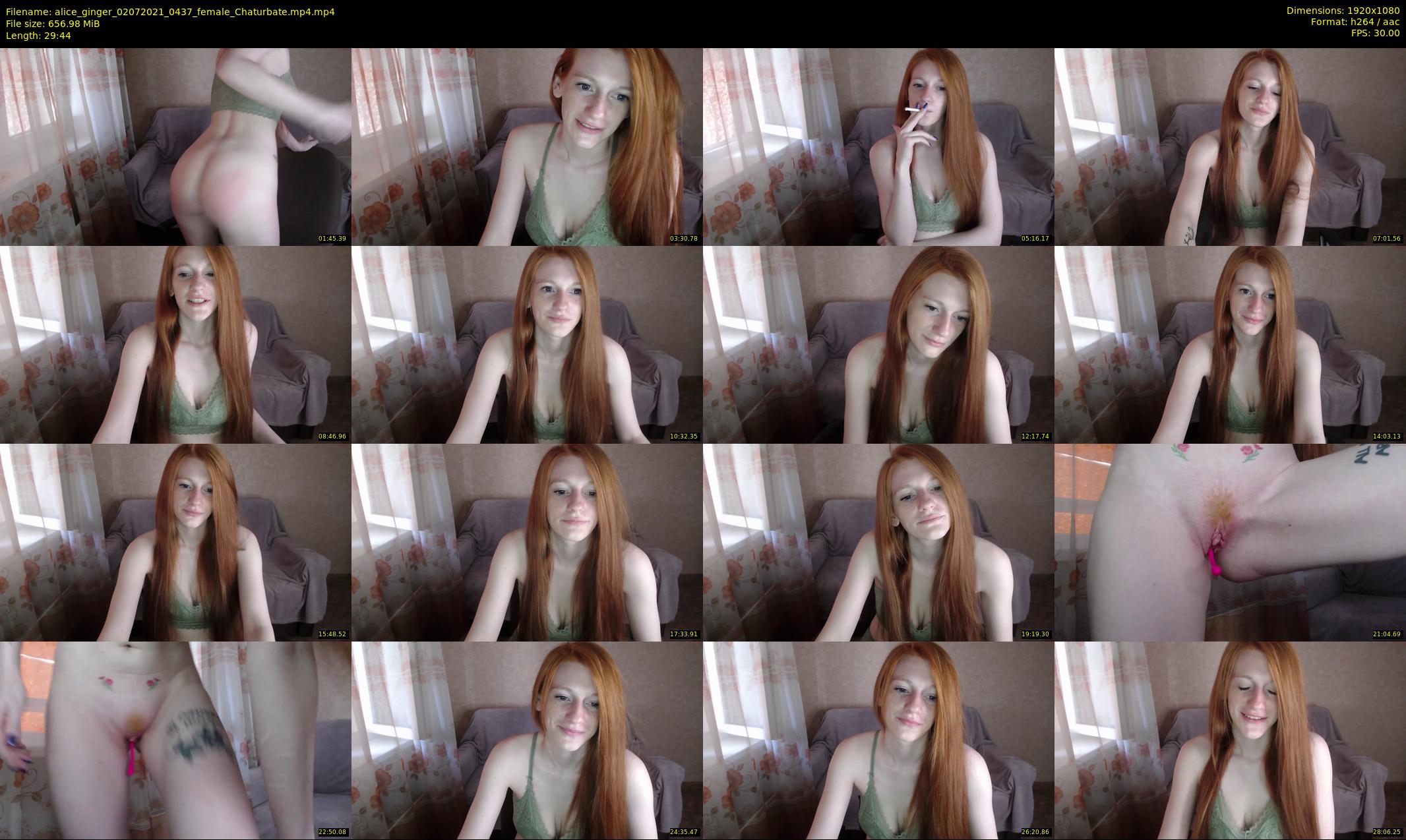 alice_ginger — 30 minute Chaturbate female cam show recording, 1080p, Jul 2, 2021