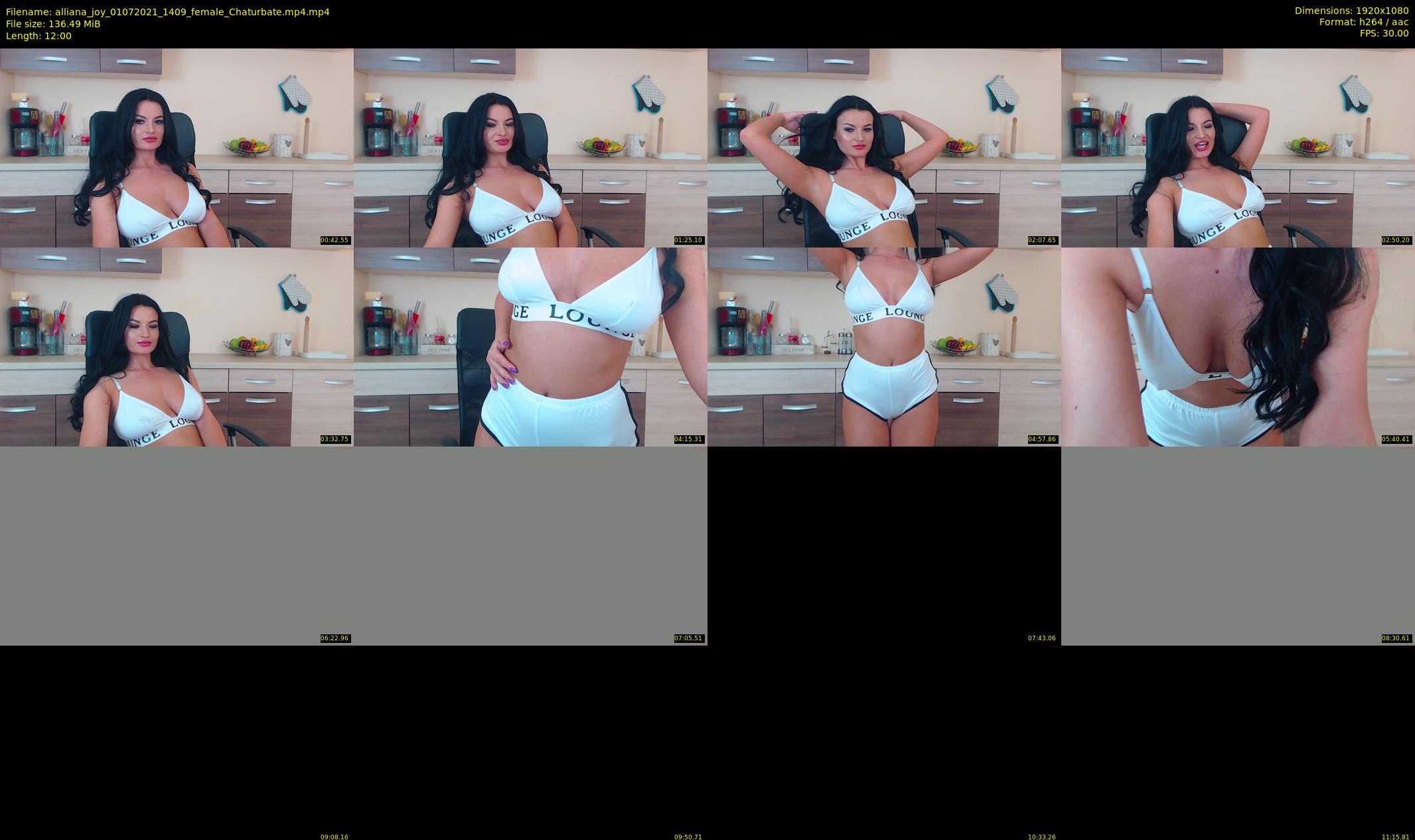 alliana_joy — 12 minute Chaturbate female cam show recording, 1080p, Jul 1, 2021