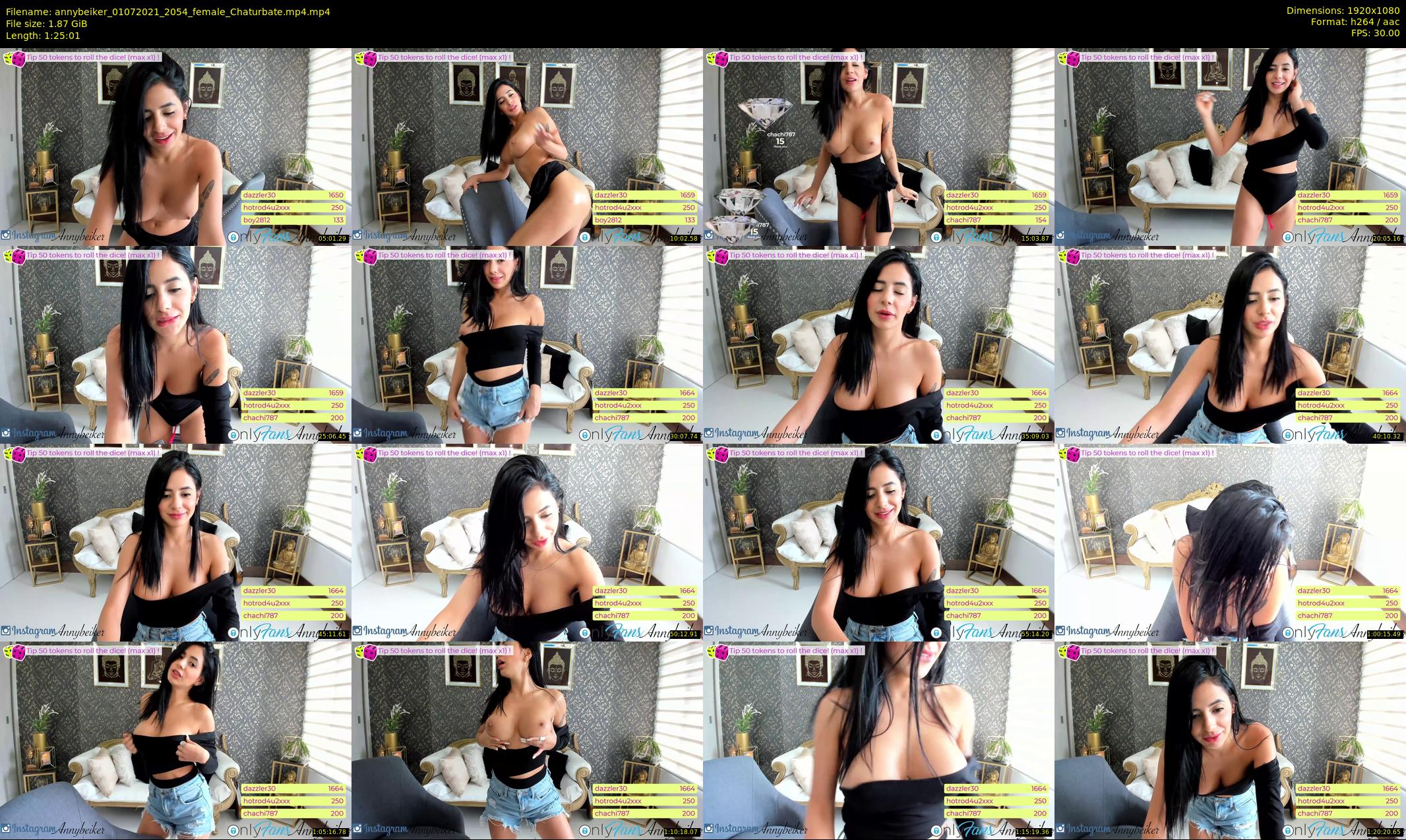 annybeiker — 86 minute Chaturbate female cam show recording, 1080p, Jul 1, 2021