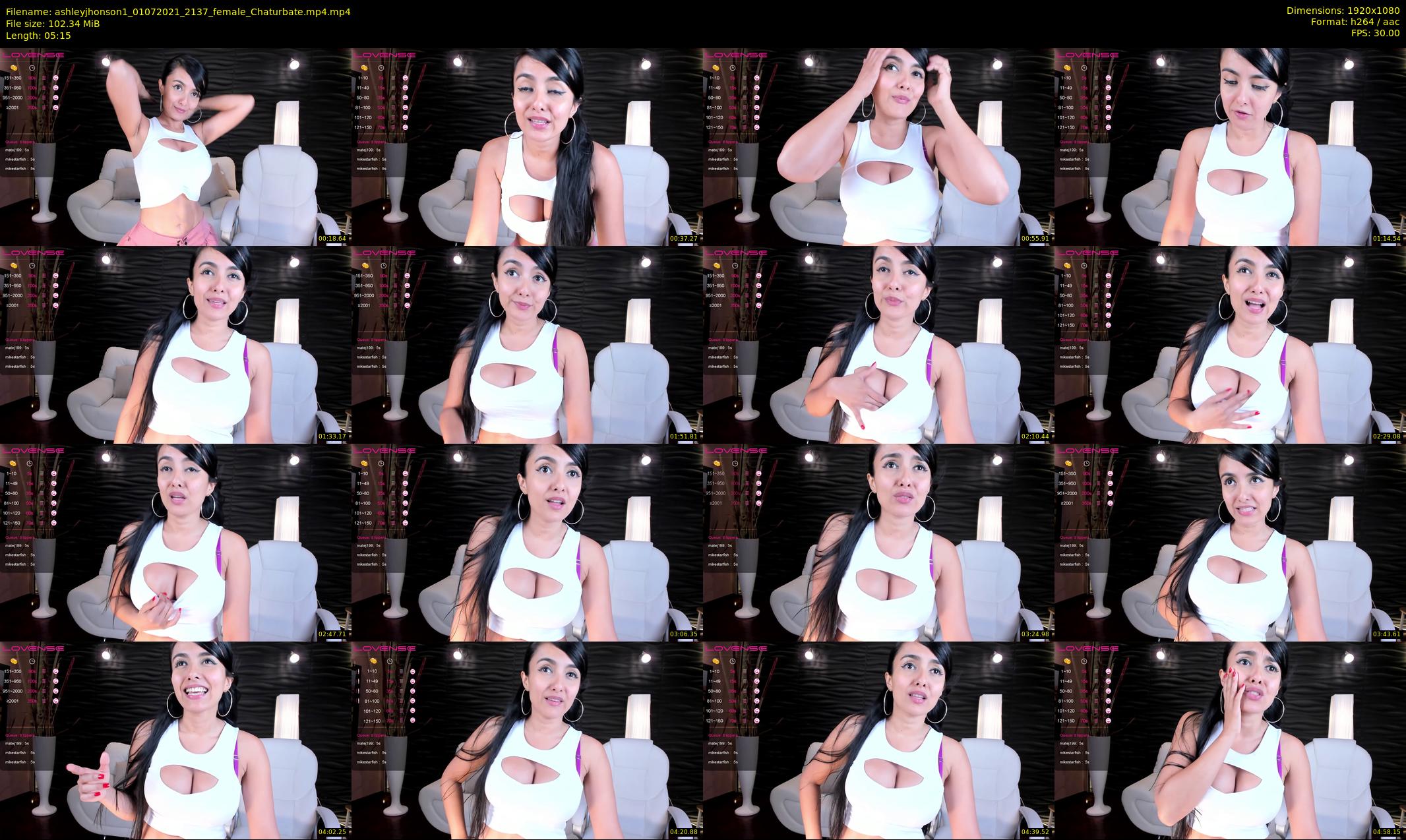 ashleyjhonson1 — 6 minute Chaturbate female cam show recording, 1080p, Jul 1, 2021
