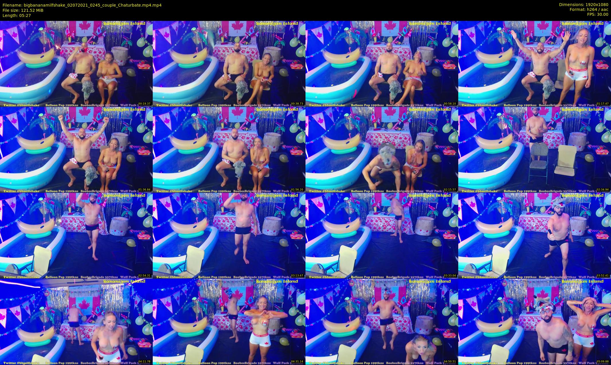 bigbananamilfshake — 6 minute Chaturbate couple cam show recording, 1080p, Jul 2, 2021