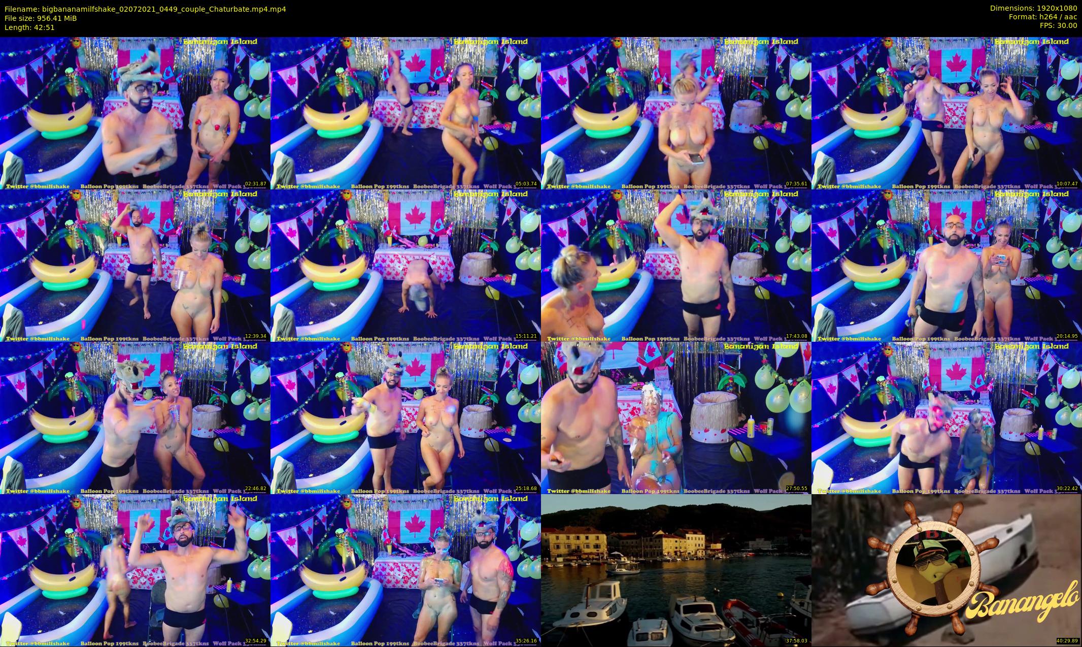 bigbananamilfshake — 43 minute Chaturbate couple cam show recording, 1080p, Jul 2, 2021