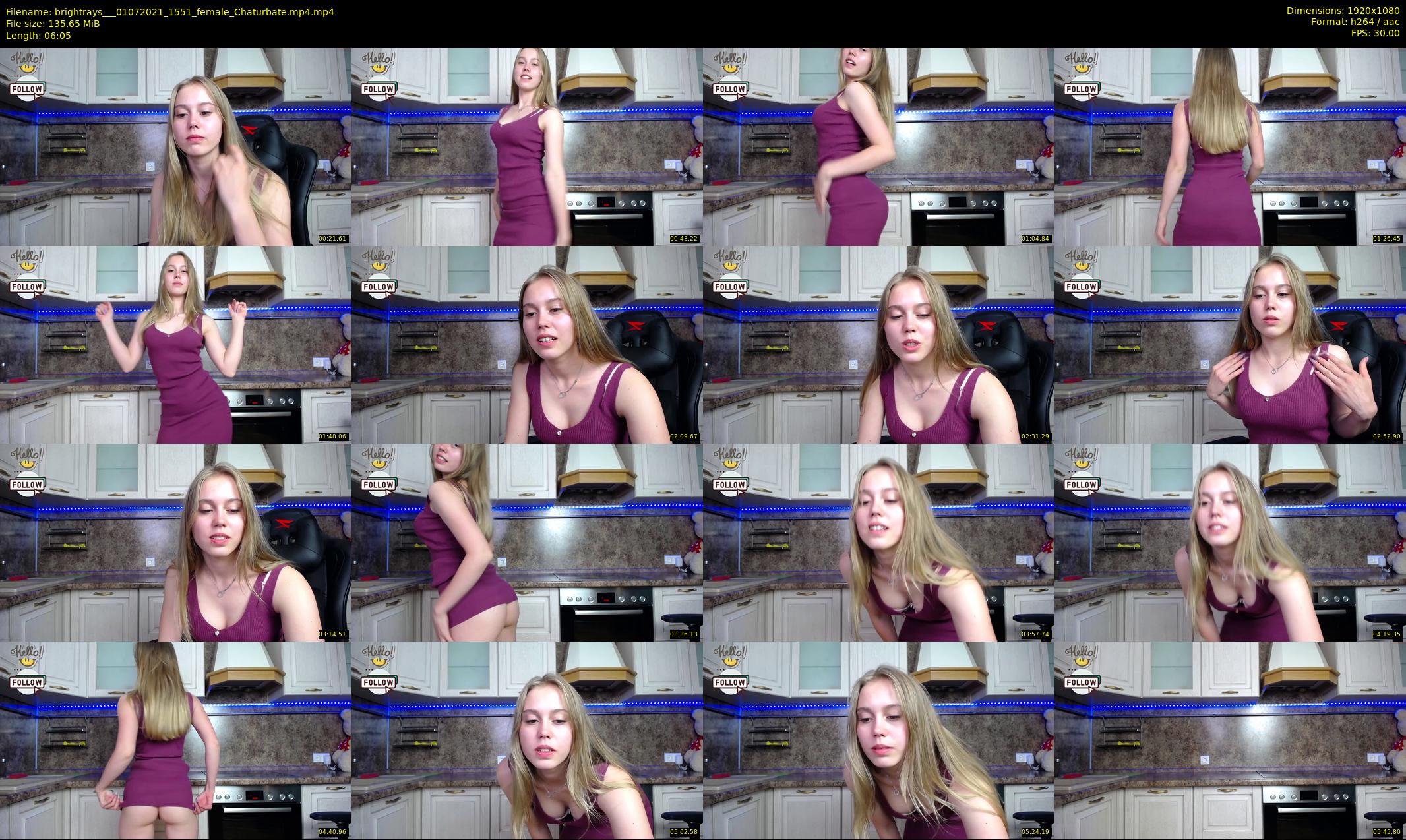 brightrays__ — 7 minute Chaturbate female cam show recording, 1080p, Jul 1, 2021