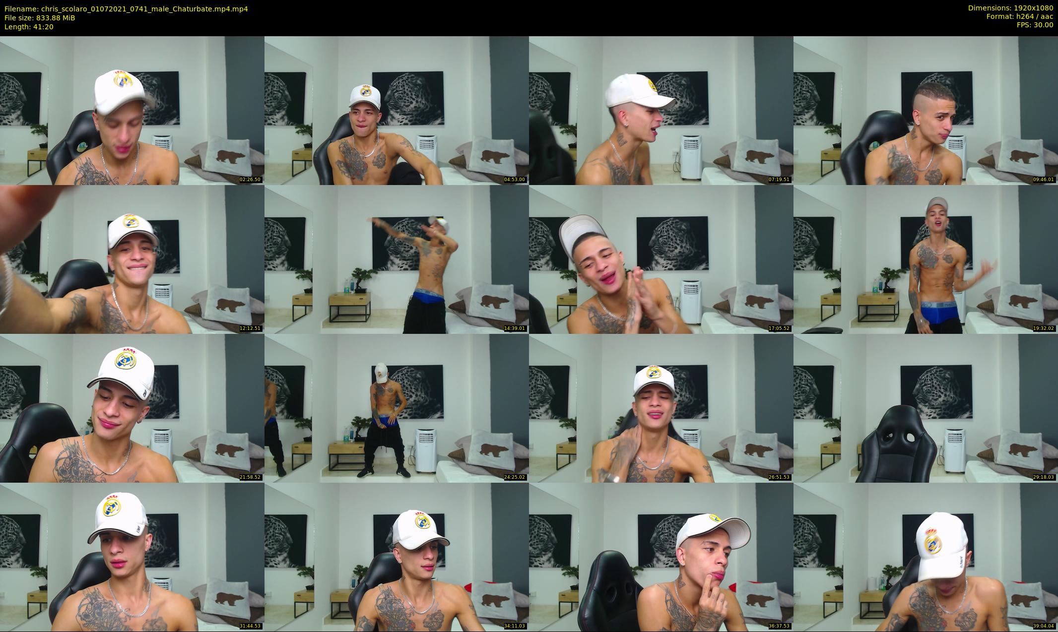 chris_scolaro — 42 minute Chaturbate male cam show recording, 1080p, Jul 1, 2021