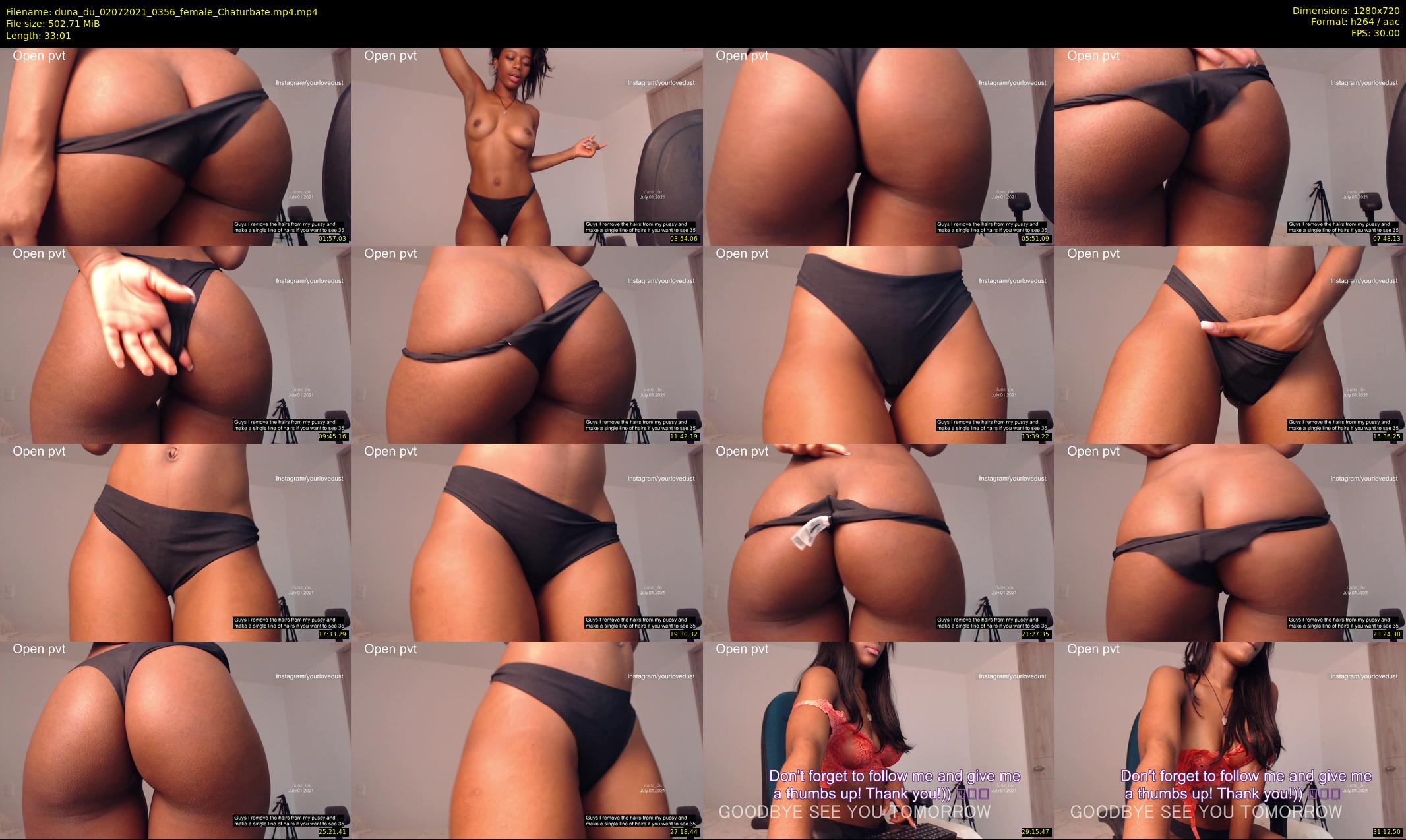 duna_du — 34 minute Chaturbate female cam show recording, 720p, Jul 2, 2021