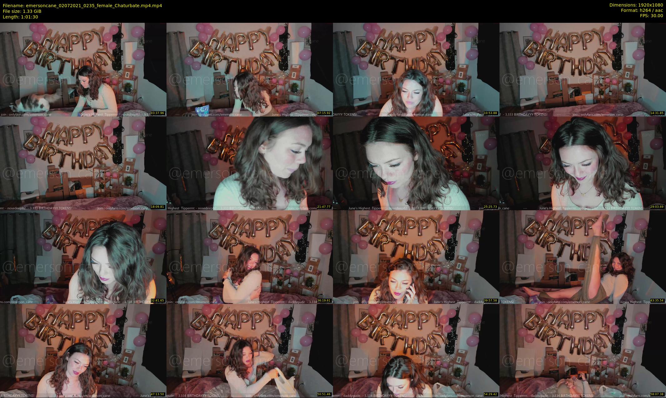 emersoncane — 62 minute Chaturbate female cam show recording, 1080p, Jul 2, 2021