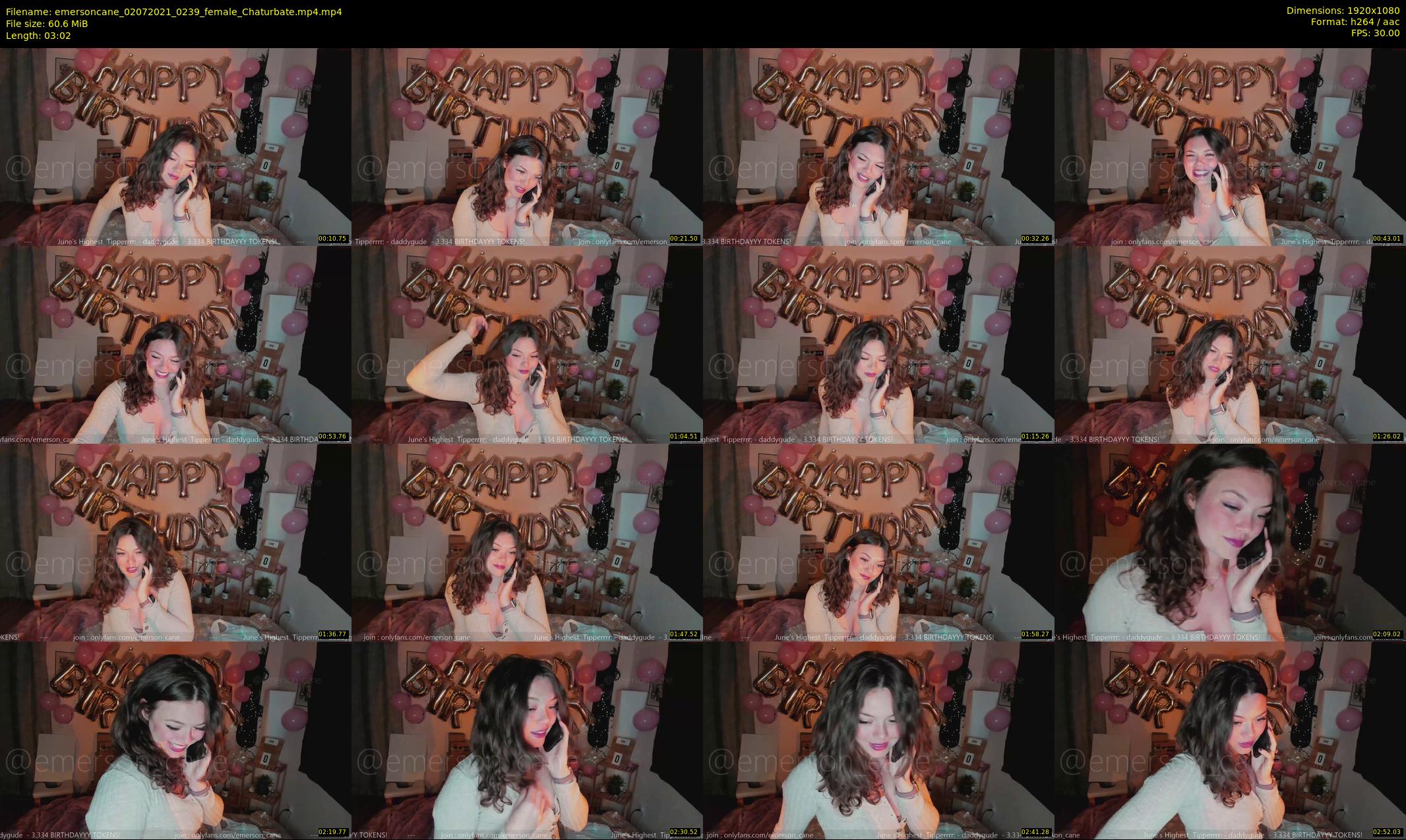 emersoncane — 4 minute Chaturbate female cam show recording, 1080p, Jul 2, 2021