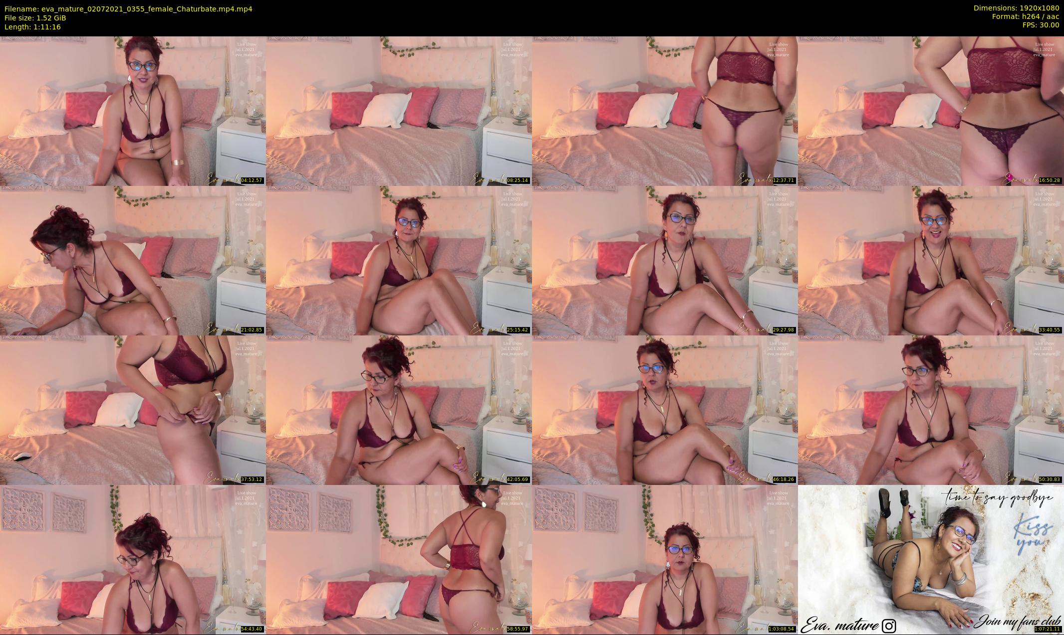 eva_mature — 72 minute Chaturbate female cam show recording, 1080p, Jul 2, 2021