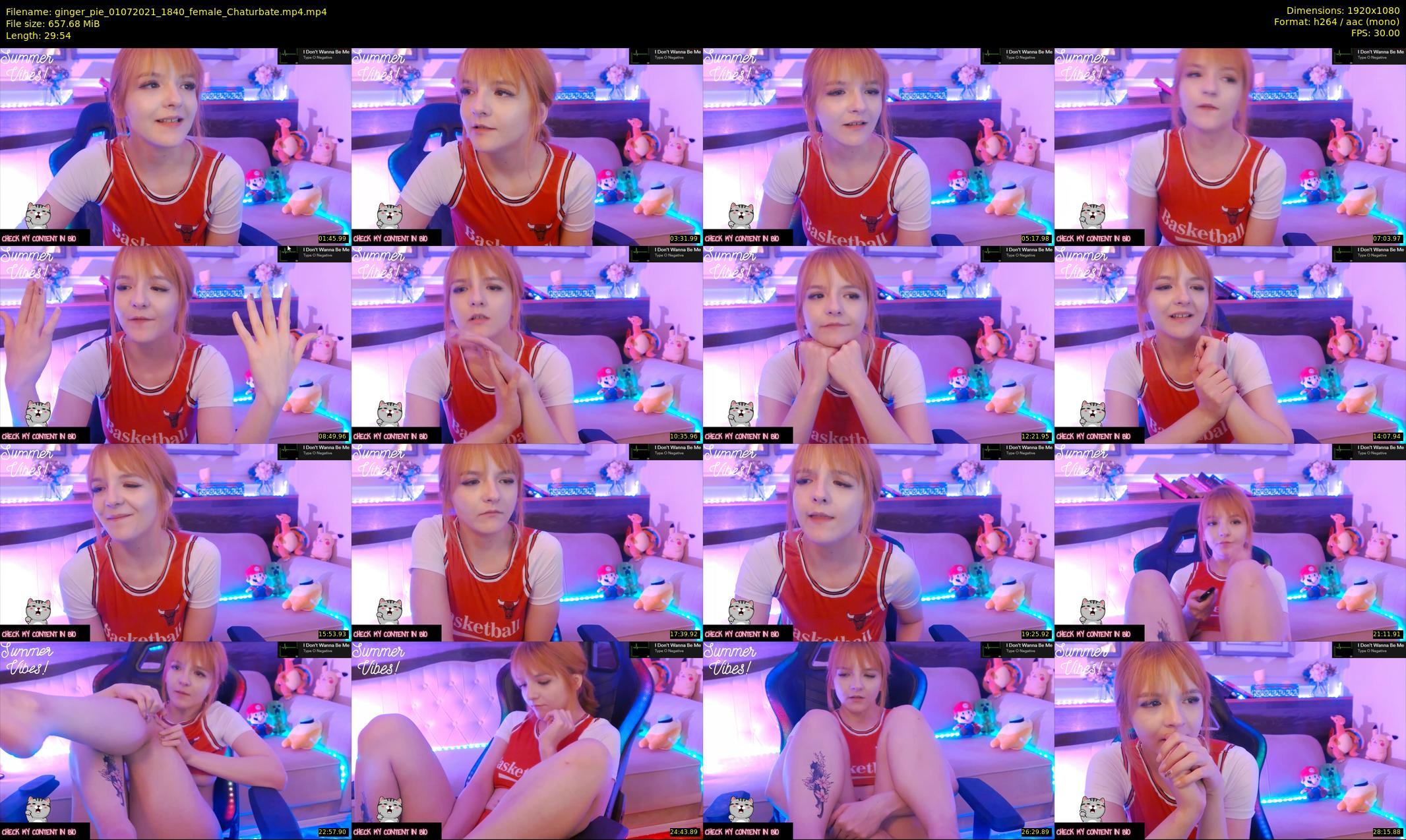 ginger_pie — 30 minute Chaturbate female cam show recording, 1080p, Jul 1, 2021