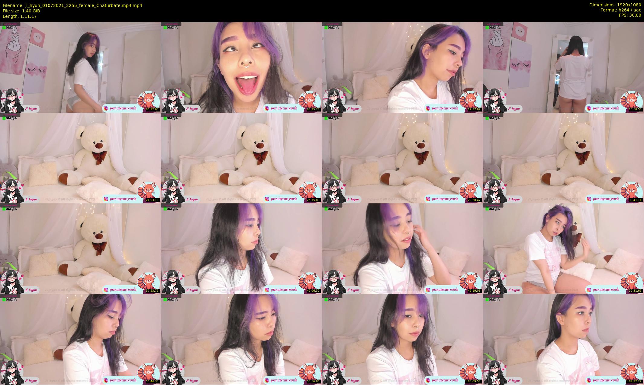 ji_hyun — 72 minute Chaturbate female cam show recording, 1080p, Jul 1, 2021