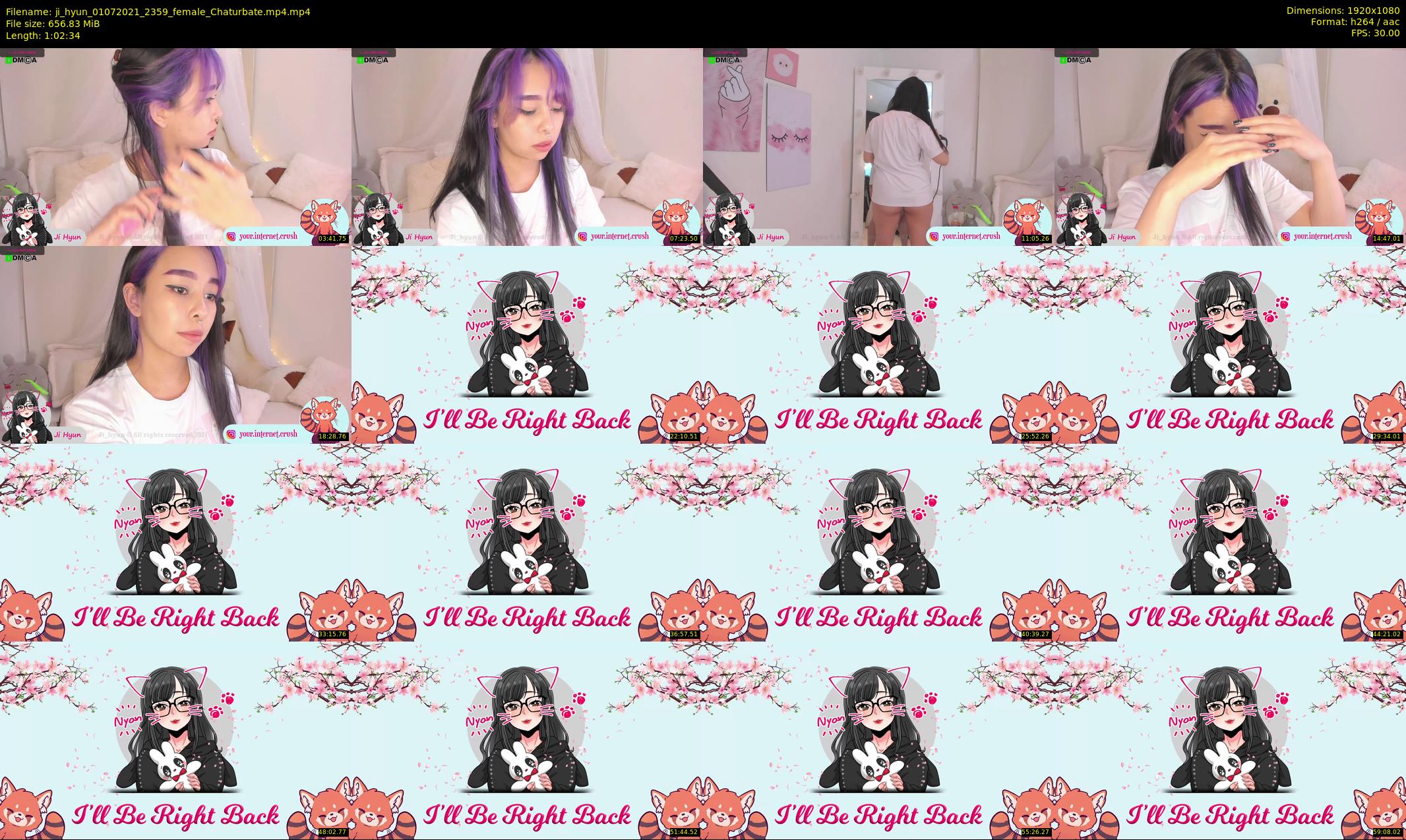 ji_hyun — 63 minute Chaturbate female cam show recording, 1080p, Jul 1, 2021