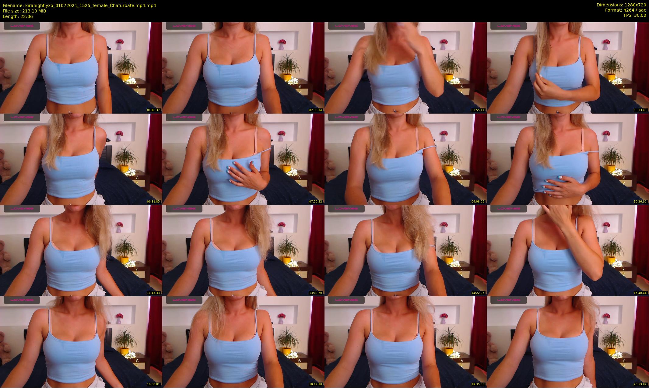 kiranightlyxo — 23 minute Chaturbate female cam show recording, 720p, Jul 1, 2021