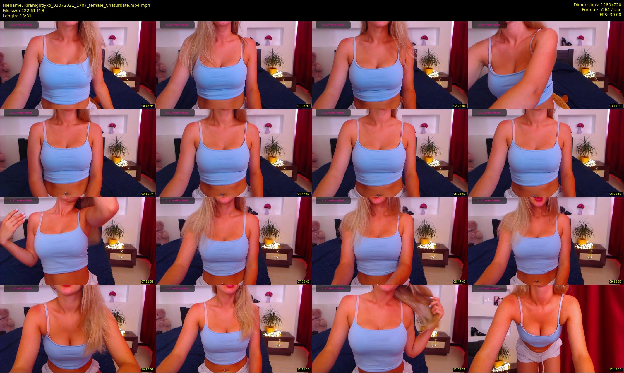 kiranightlyxo — 14 minute Chaturbate female cam show recording, 720p, Jul 1, 2021