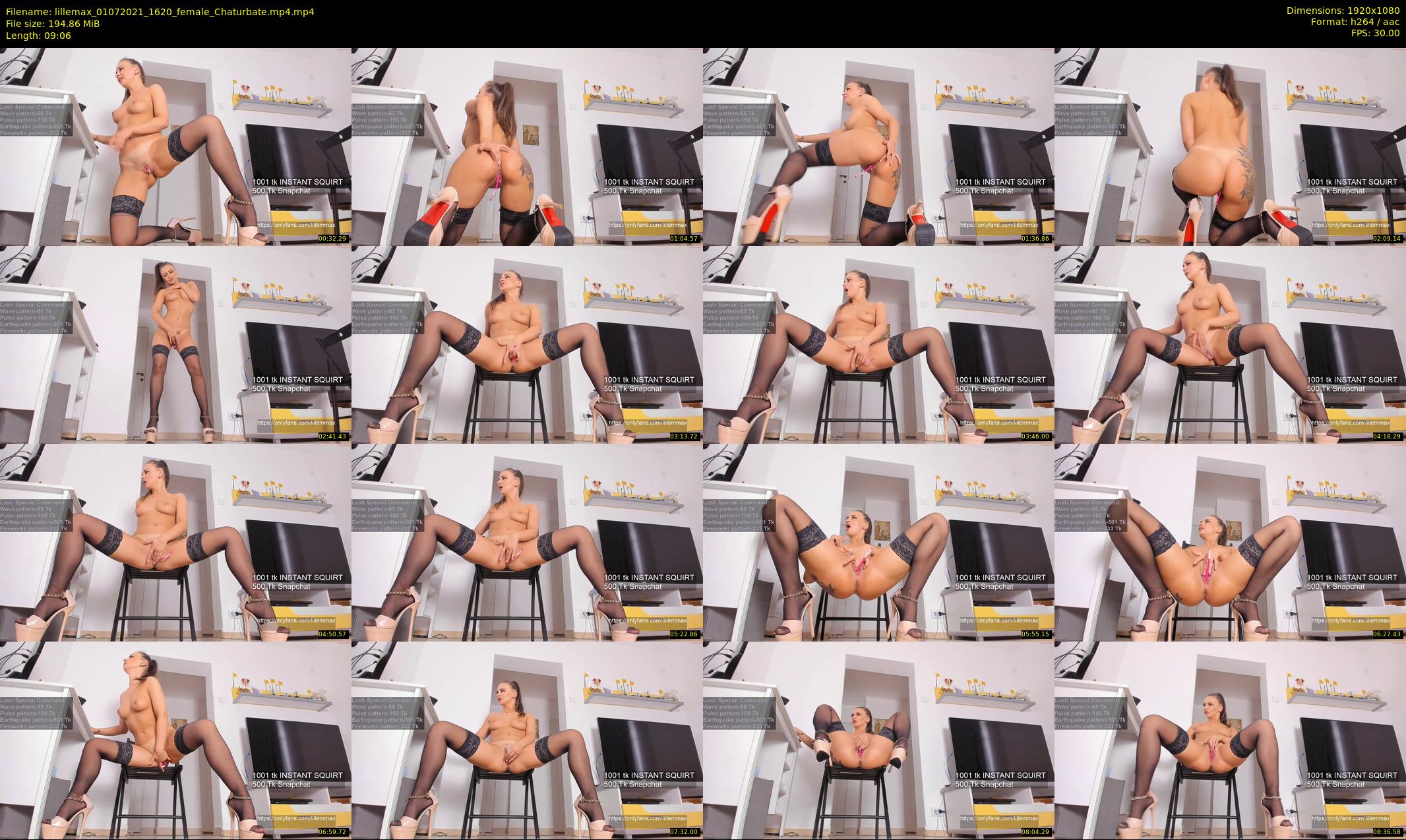 lillemax — 10 minute Chaturbate female cam show recording, 1080p, Jul 1, 2021