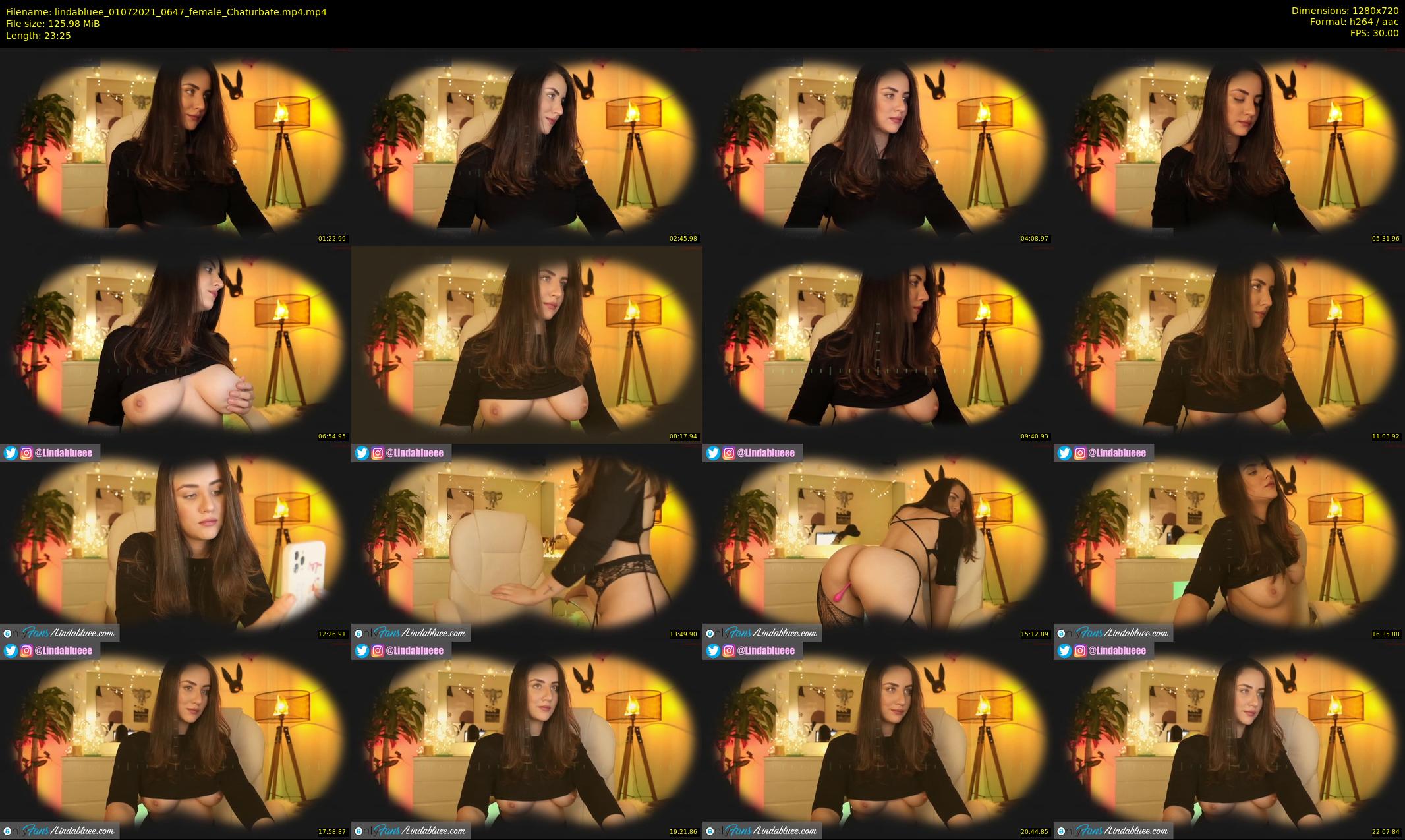 lindabluee — 24 minute Chaturbate female cam show recording, 720p, Jul 1, 2021