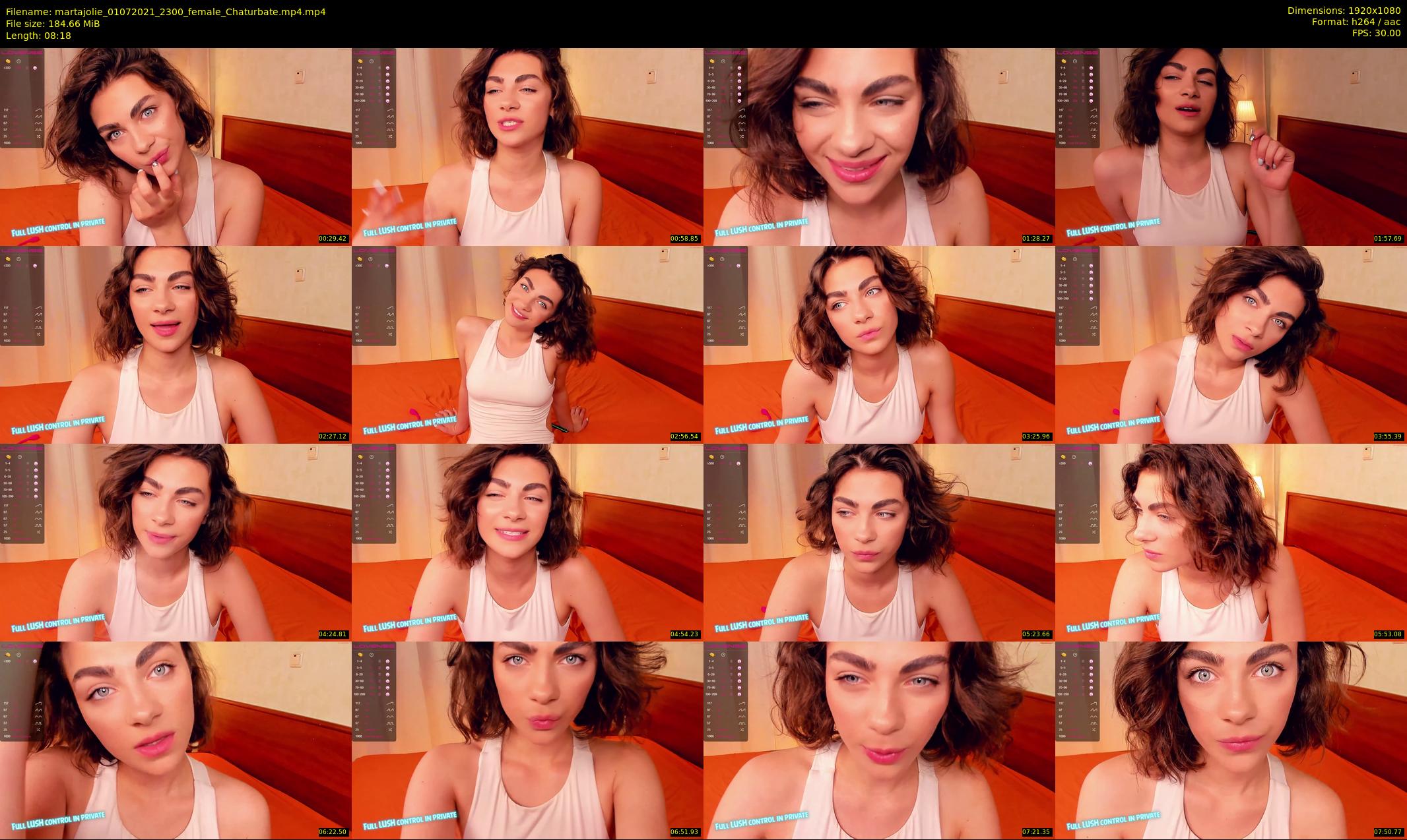 martajolie — 9 minute Chaturbate female cam show recording, 1080p, Jul 1, 2021