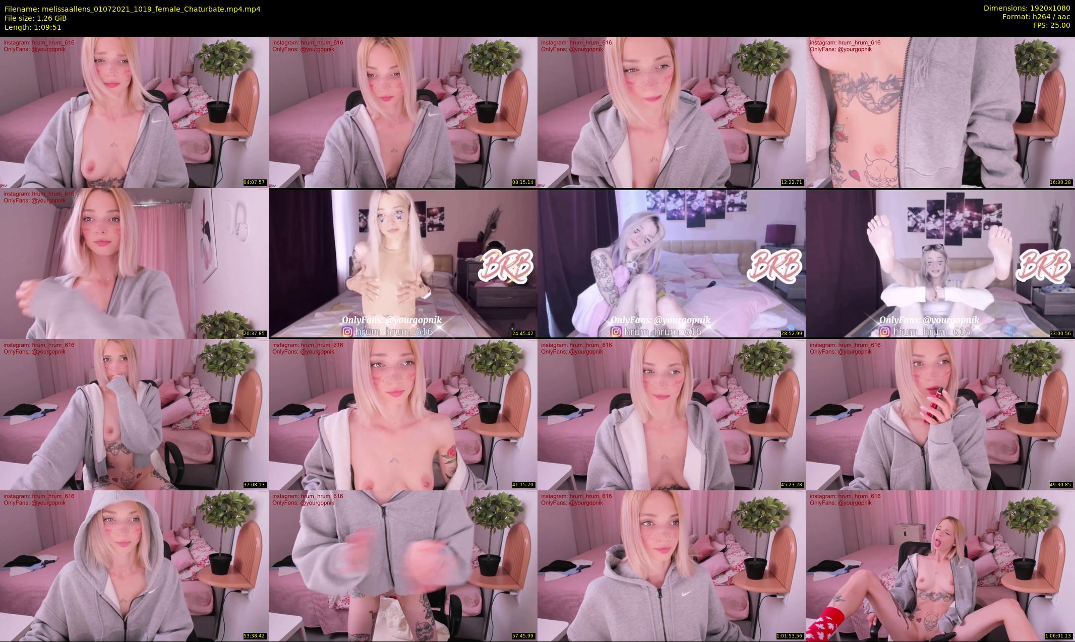 melissaallens — 70 minute Chaturbate female cam show recording, 1080p, Jul 1, 2021