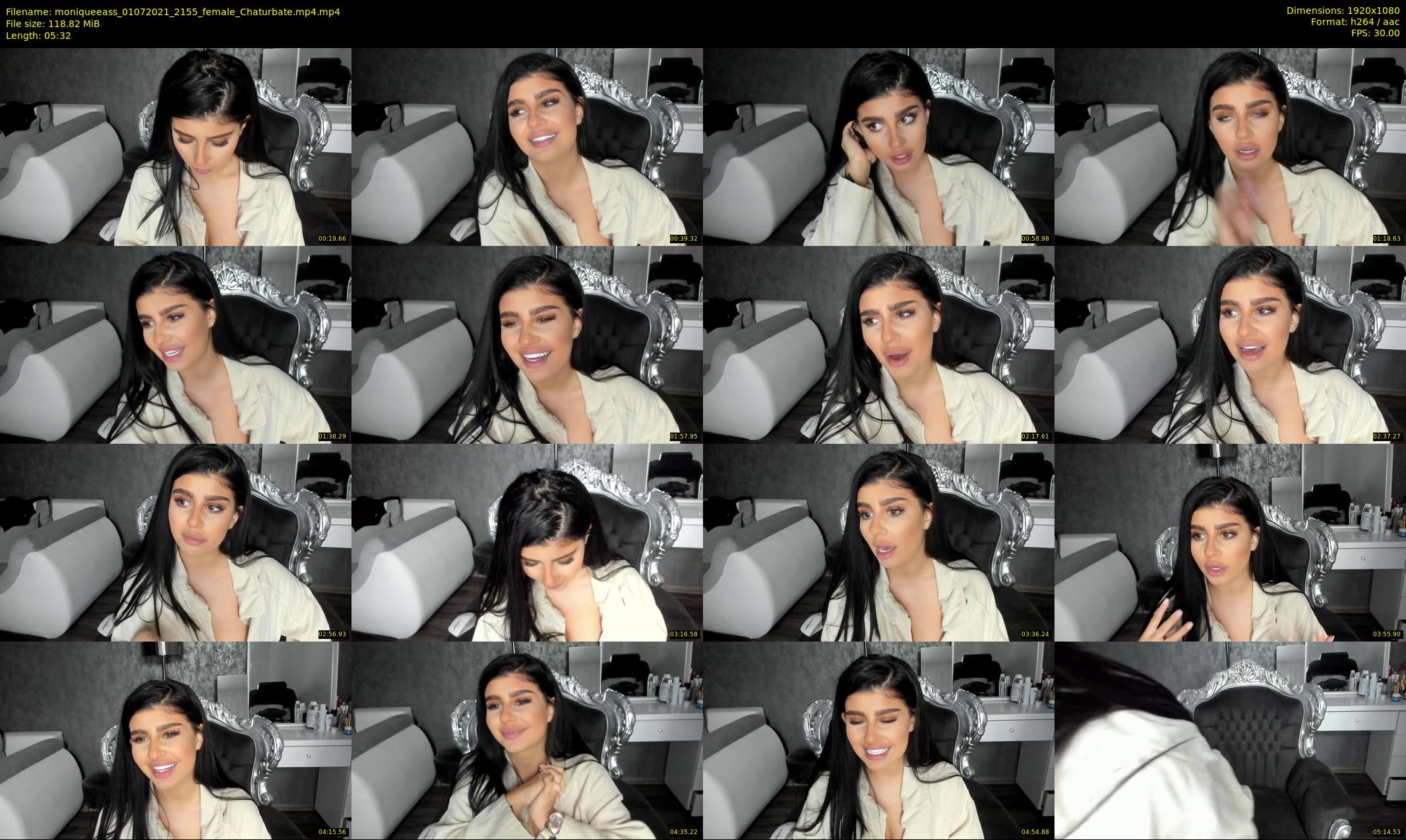 moniqueeass — 6 minute Chaturbate female cam show recording, 1080p, Jul 1, 2021