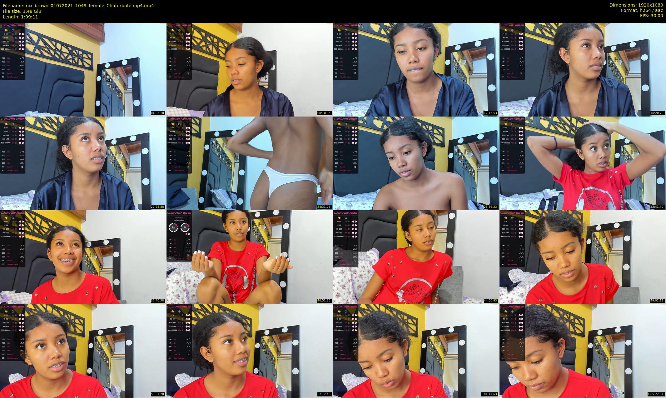 nix_brown — 70 minute Chaturbate female cam show recording, 1080p, Jul 1, 2021