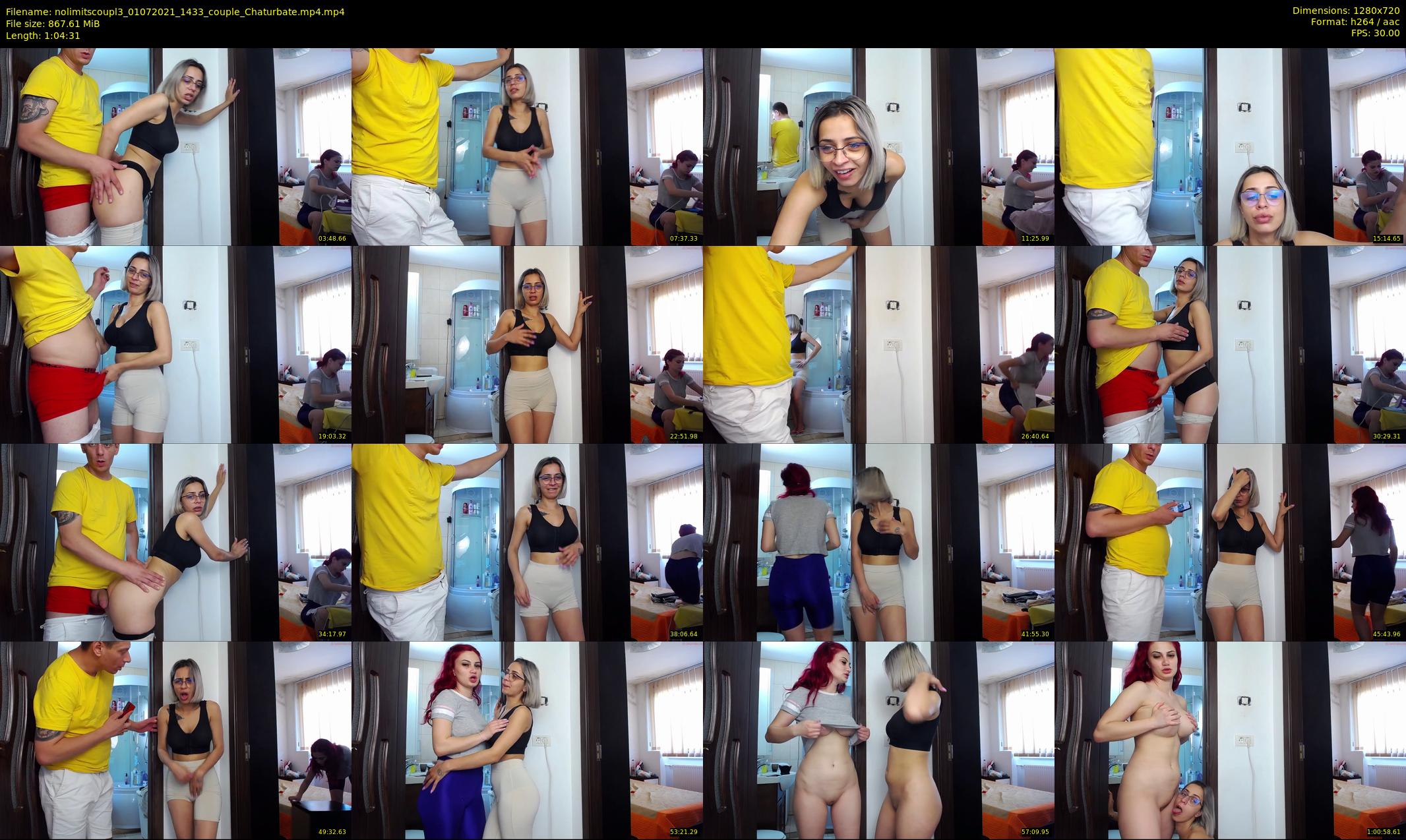 nolimitscoupl3 — 65 minute Chaturbate couple cam show recording, 720p, Jul 1, 2021
