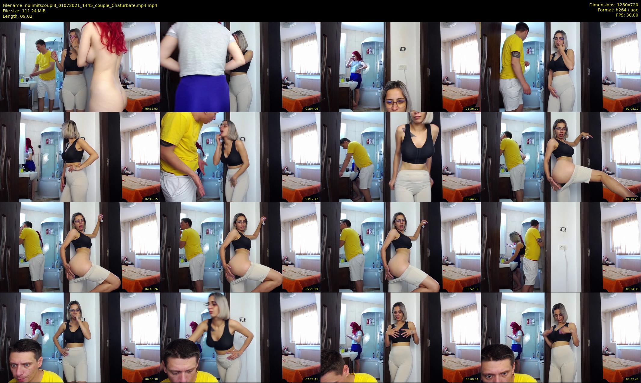 nolimitscoupl3 — 10 minute Chaturbate couple cam show recording, 720p, Jul 1, 2021