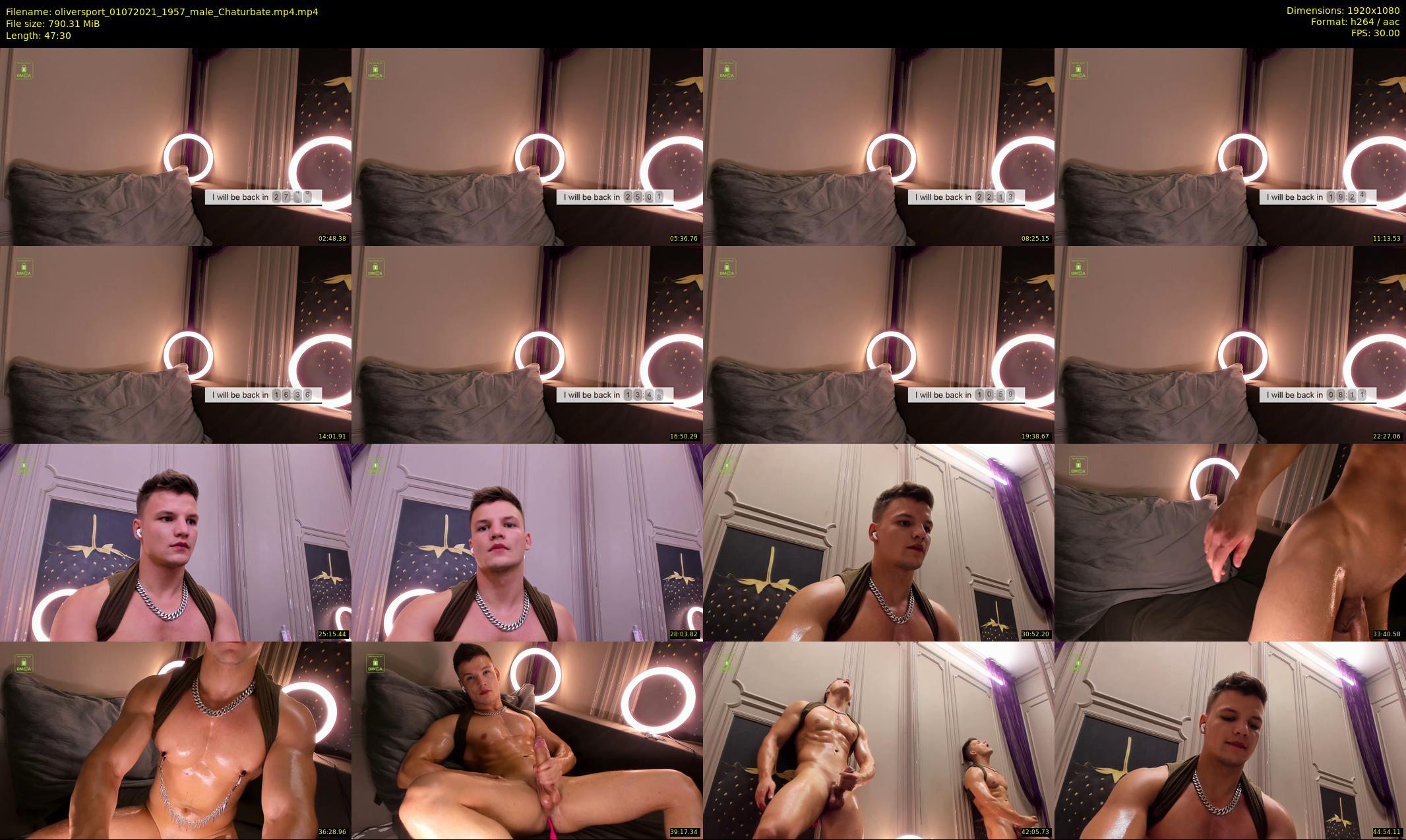 oliversport — 48 minute Chaturbate male cam show recording, 1080p, Jul 1, 2021