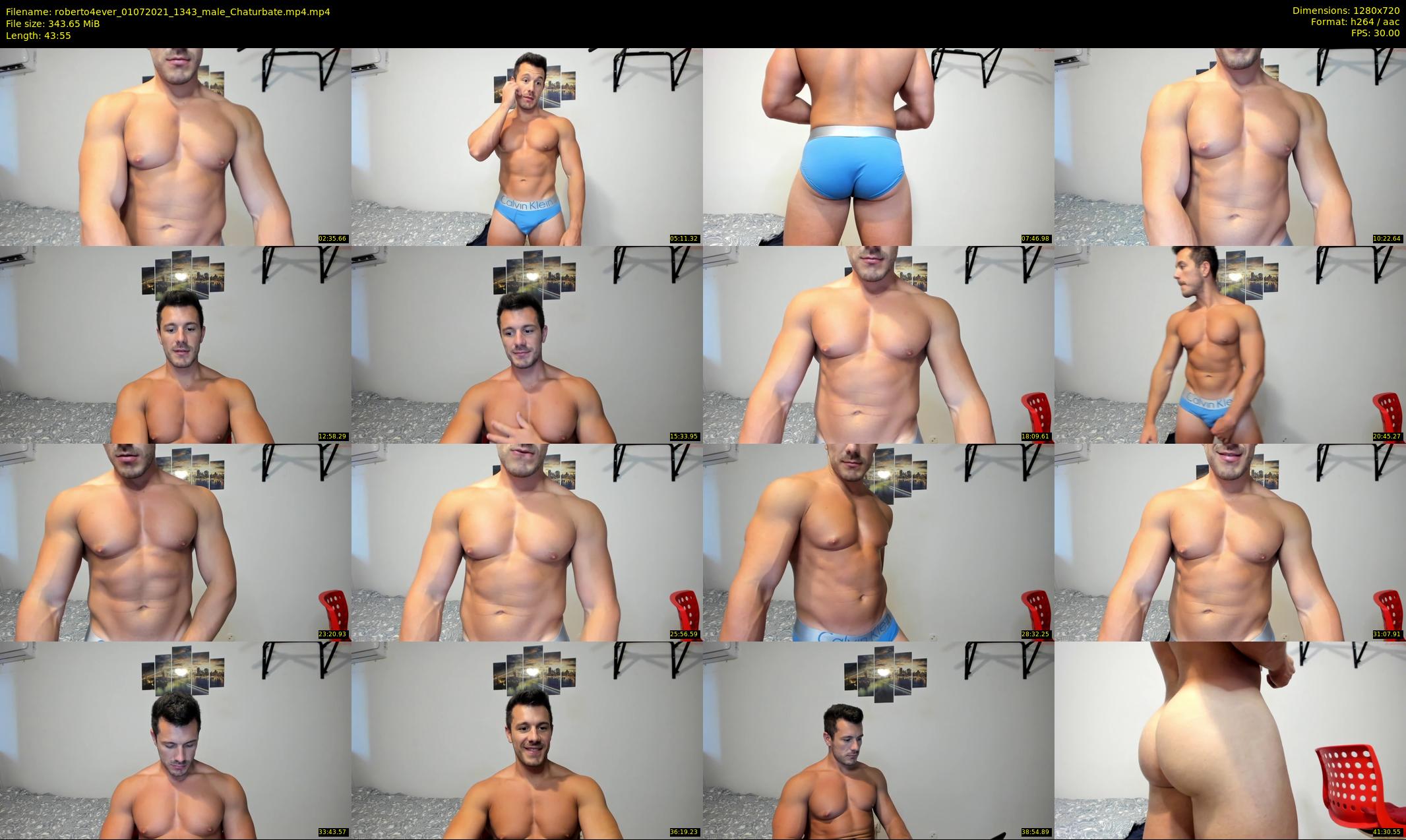 roberto4ever — 44 minute Chaturbate male cam show recording, 720p, Jul 1, 2021