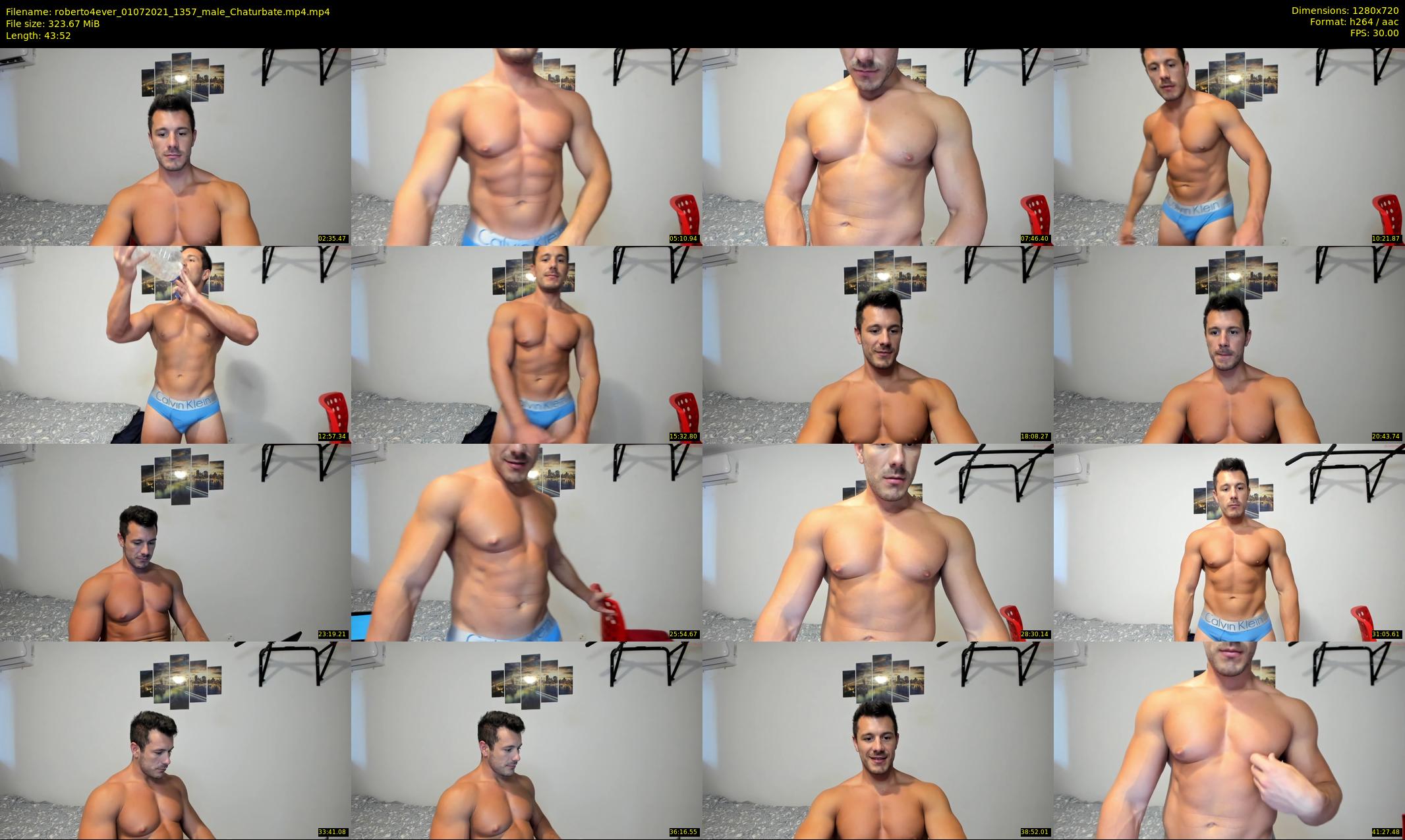 roberto4ever — 44 minute Chaturbate male cam show recording, 720p, Jul 1, 2021