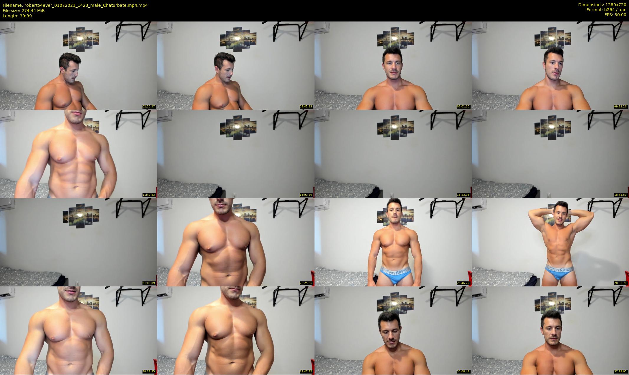 roberto4ever — 40 minute Chaturbate male cam show recording, 720p, Jul 1, 2021