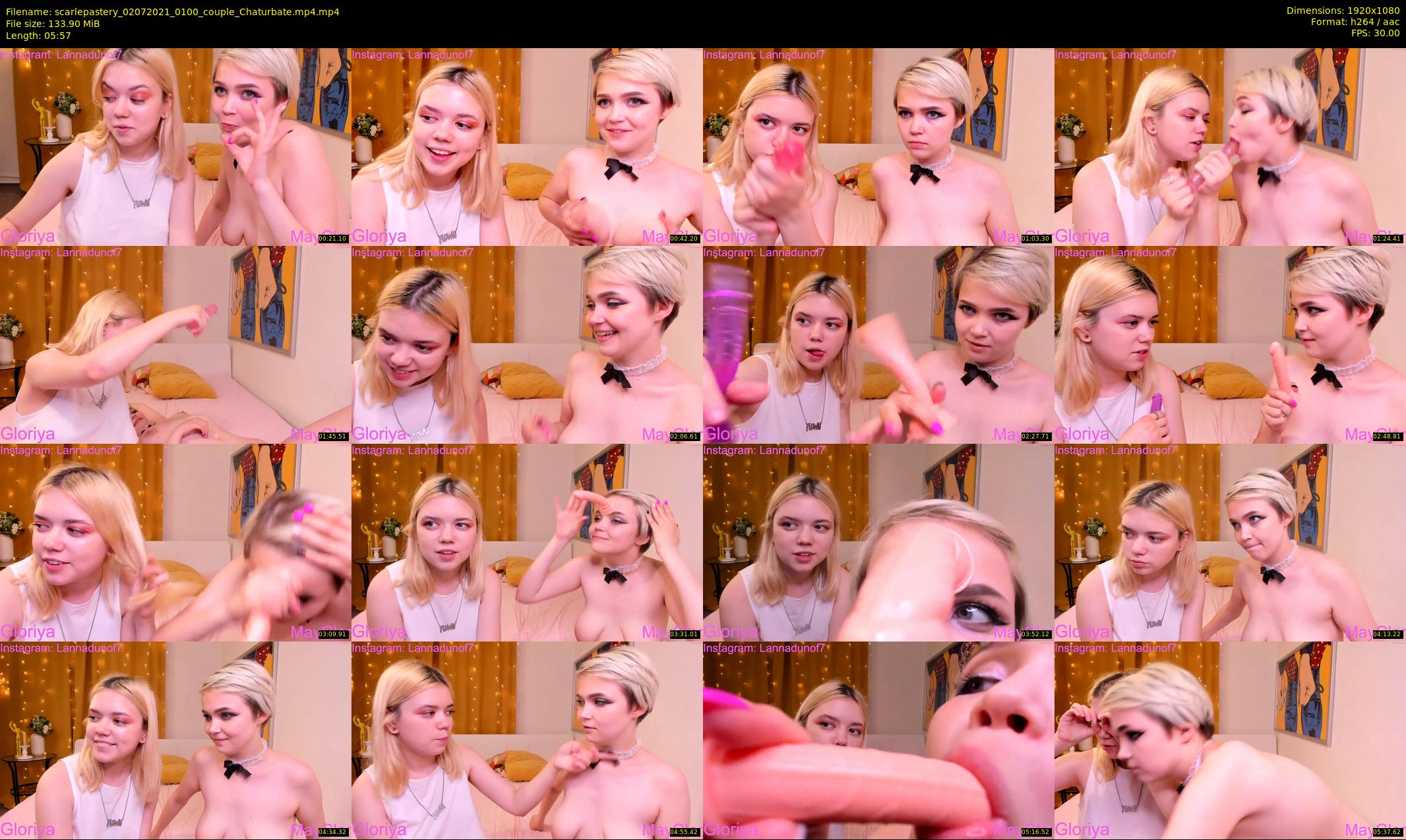 scarlepastery — 6 minute Chaturbate couple cam show recording, 1080p, Jul 2, 2021
