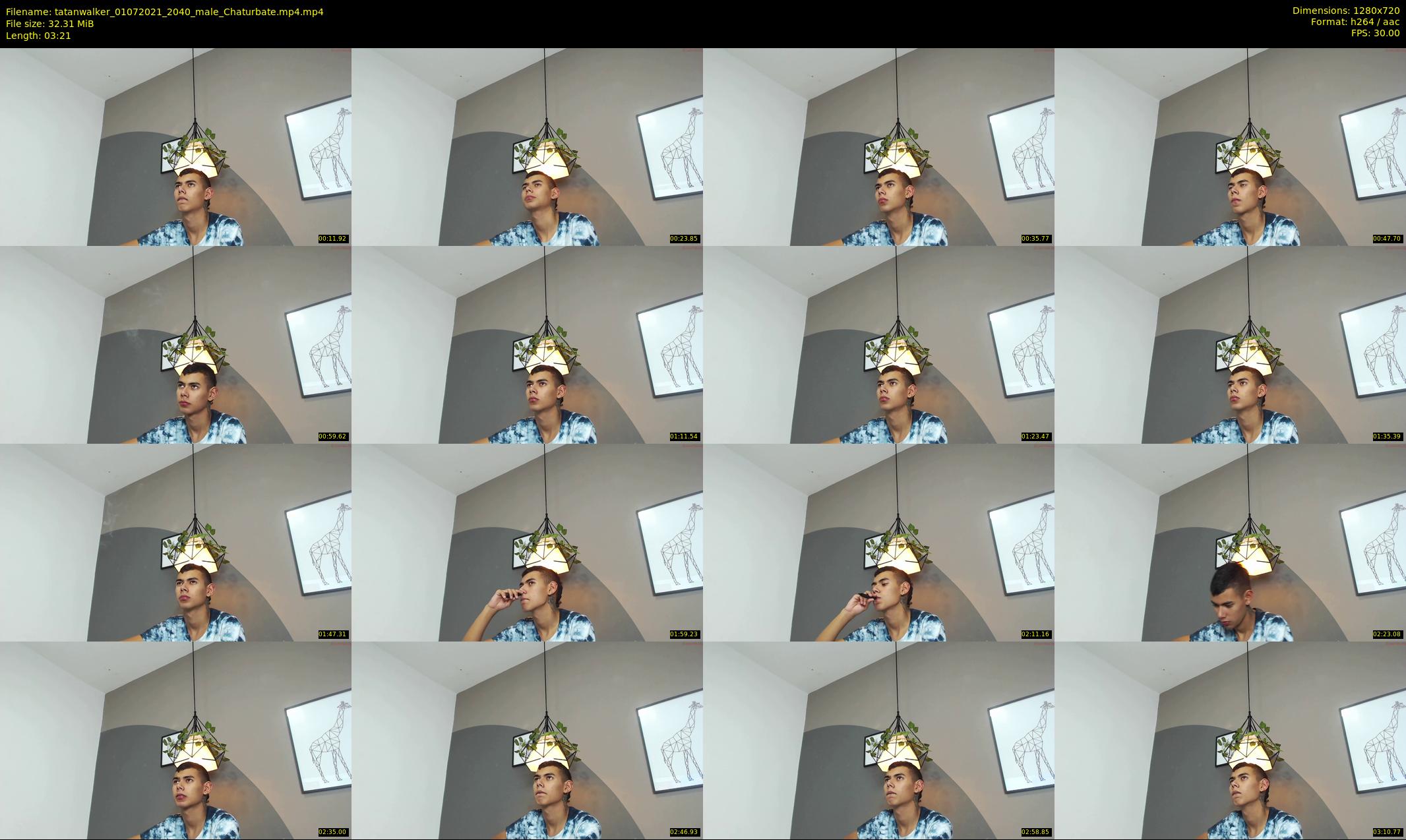 tatanwalker — 4 minute Chaturbate male cam show recording, 720p, Jul 1, 2021