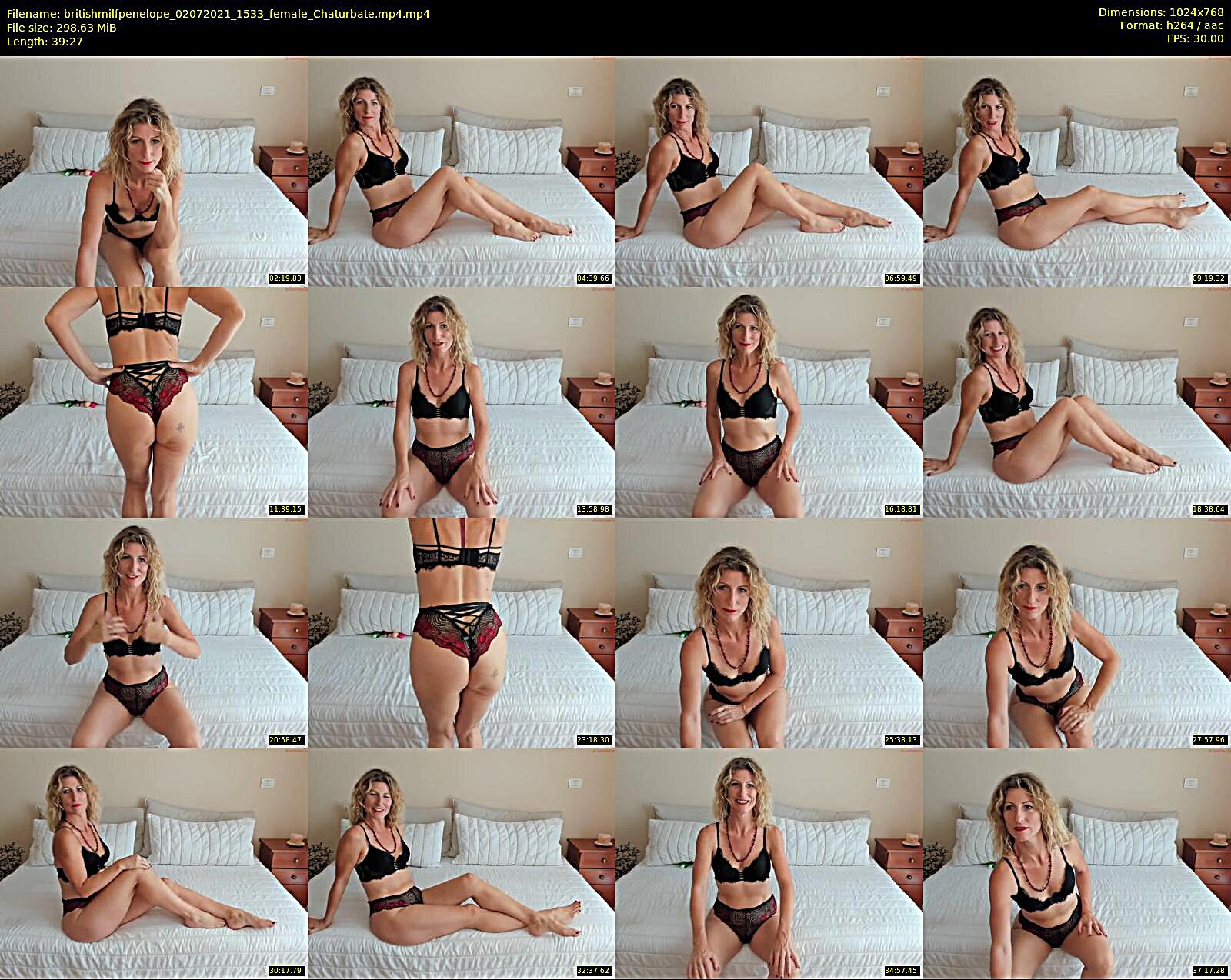 britishmilfpenelope — 40 minute Chaturbate female cam show recording, 720p, Jul 2, 2021